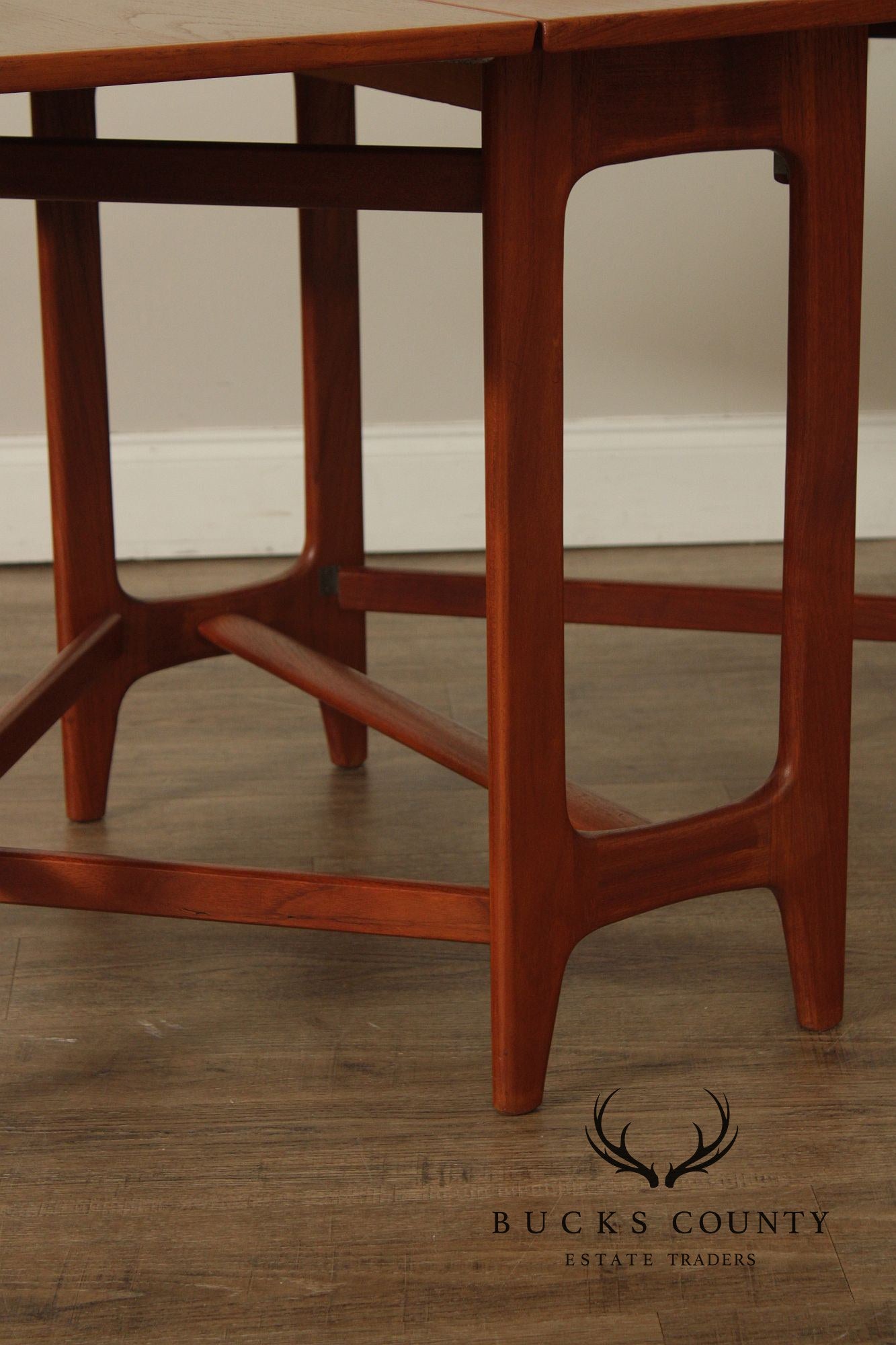 Kleppe Møbelfabrik Danish Modern Teak Drop-Leaf Dining Table