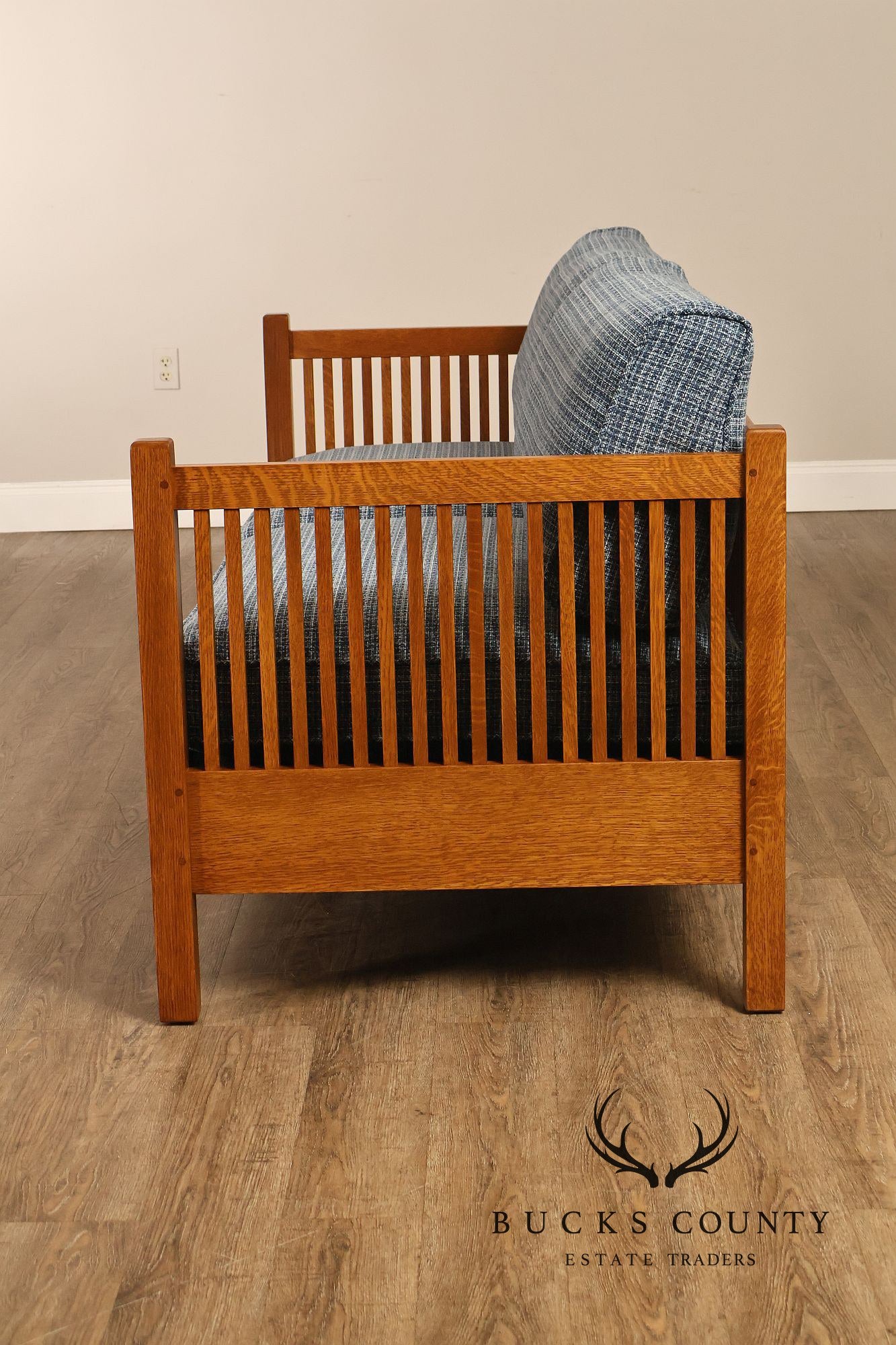Stickley Mission Collection Oak Spindle Sofa