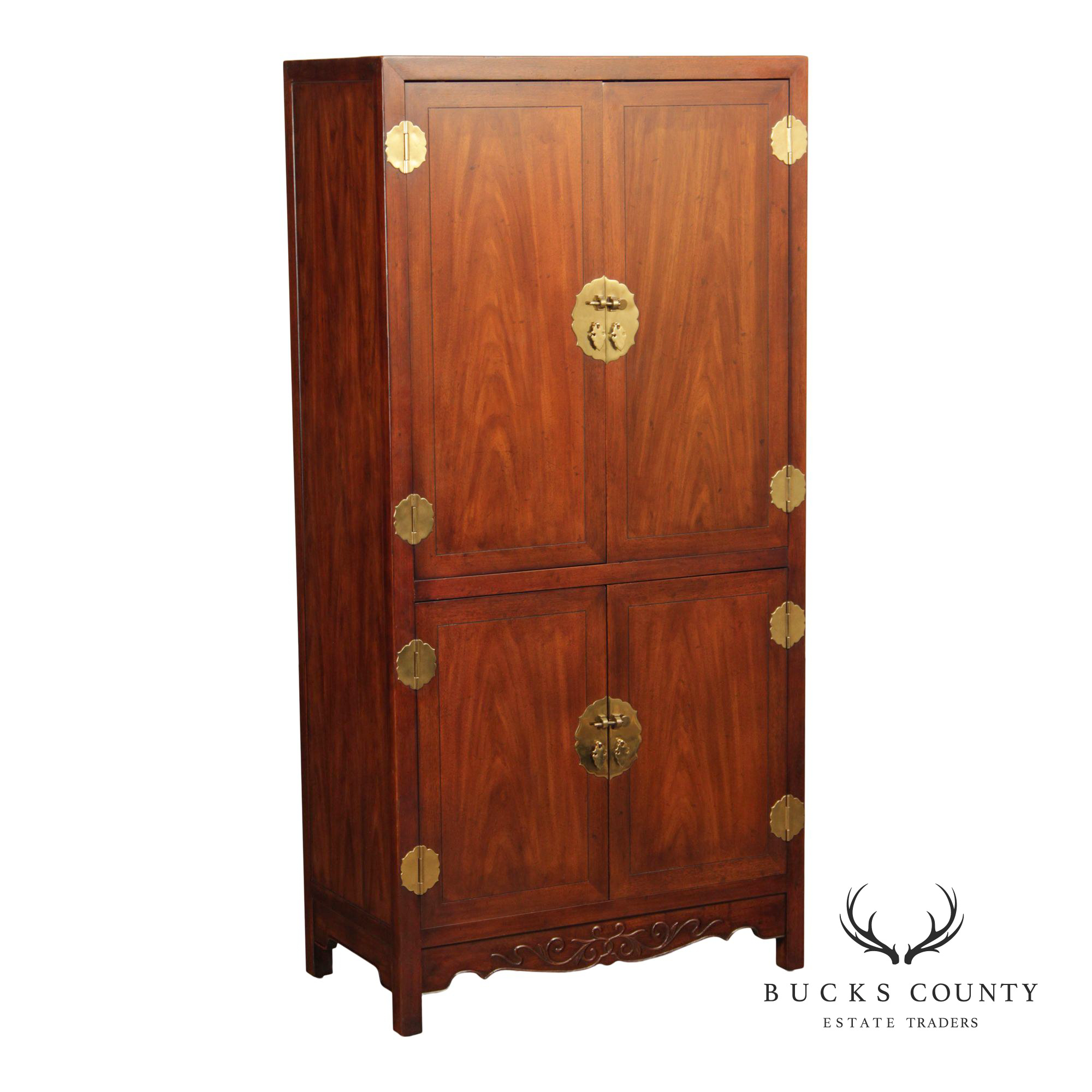 Henredon Asian Style Mahogany Armoire