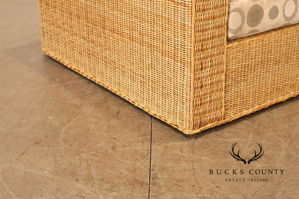 Gunther Lambert Wicker Sofa
