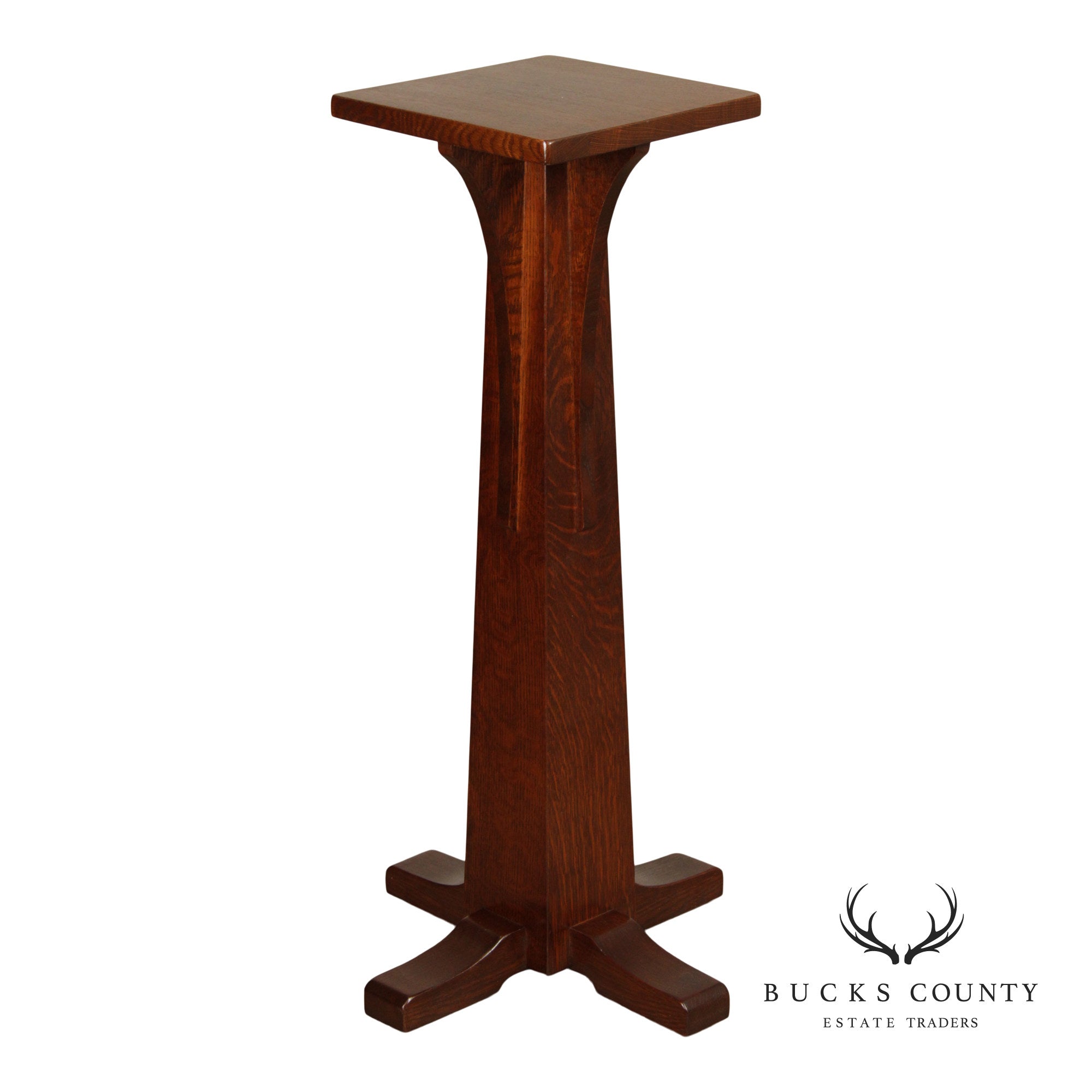 Stickley Mission Collection Oak Pedestal