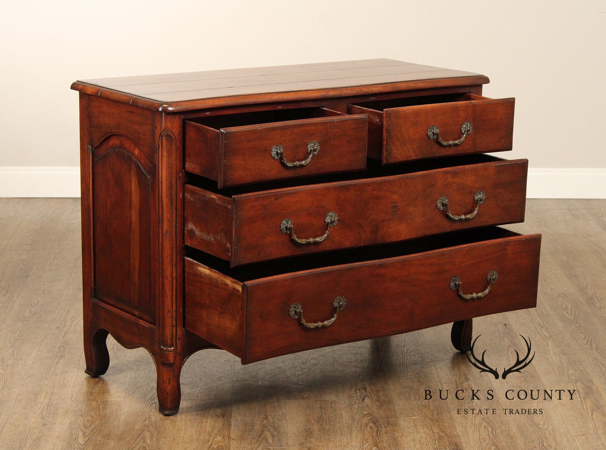 French Provincial Style Solid Mahogany Chest of Drawers