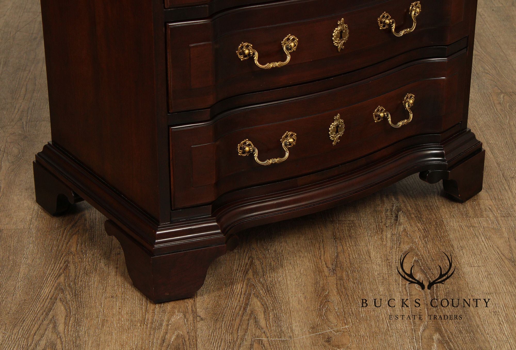 Century Cardella Collection Pair of Cherry Bedside Chests Nightstands