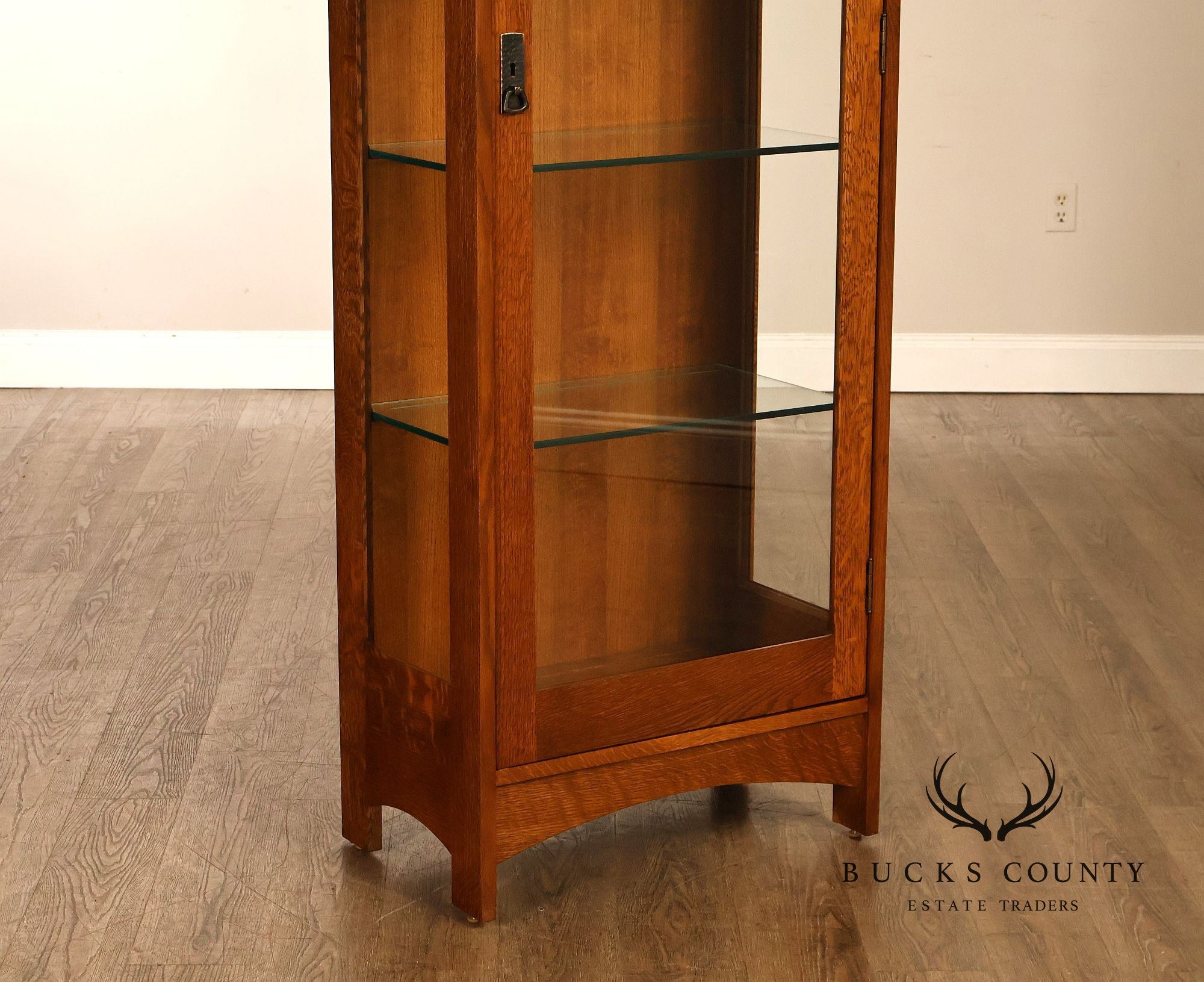 Stickley Mission Collection Oak Display Cabinet