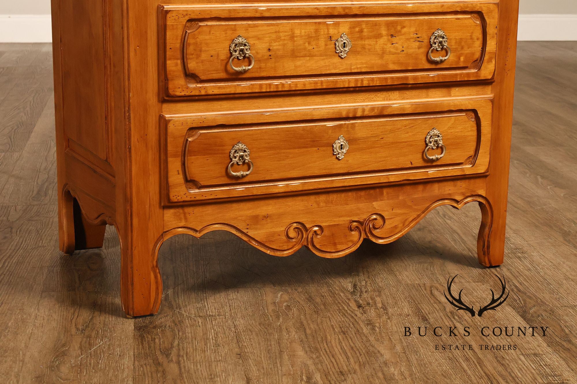 Ethan Allen 'Legacy' French Country Style Pair of Nightstands