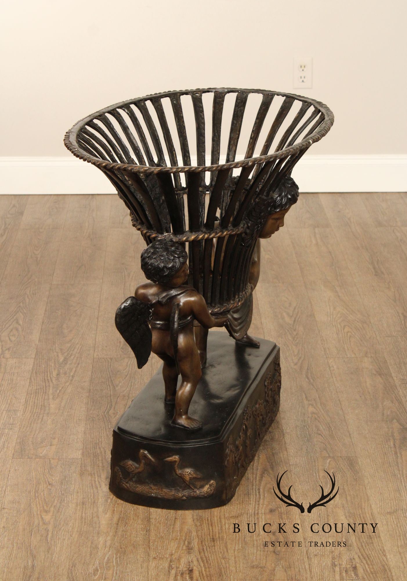 Italian Renaissance Style Bronze Cherub Table Base