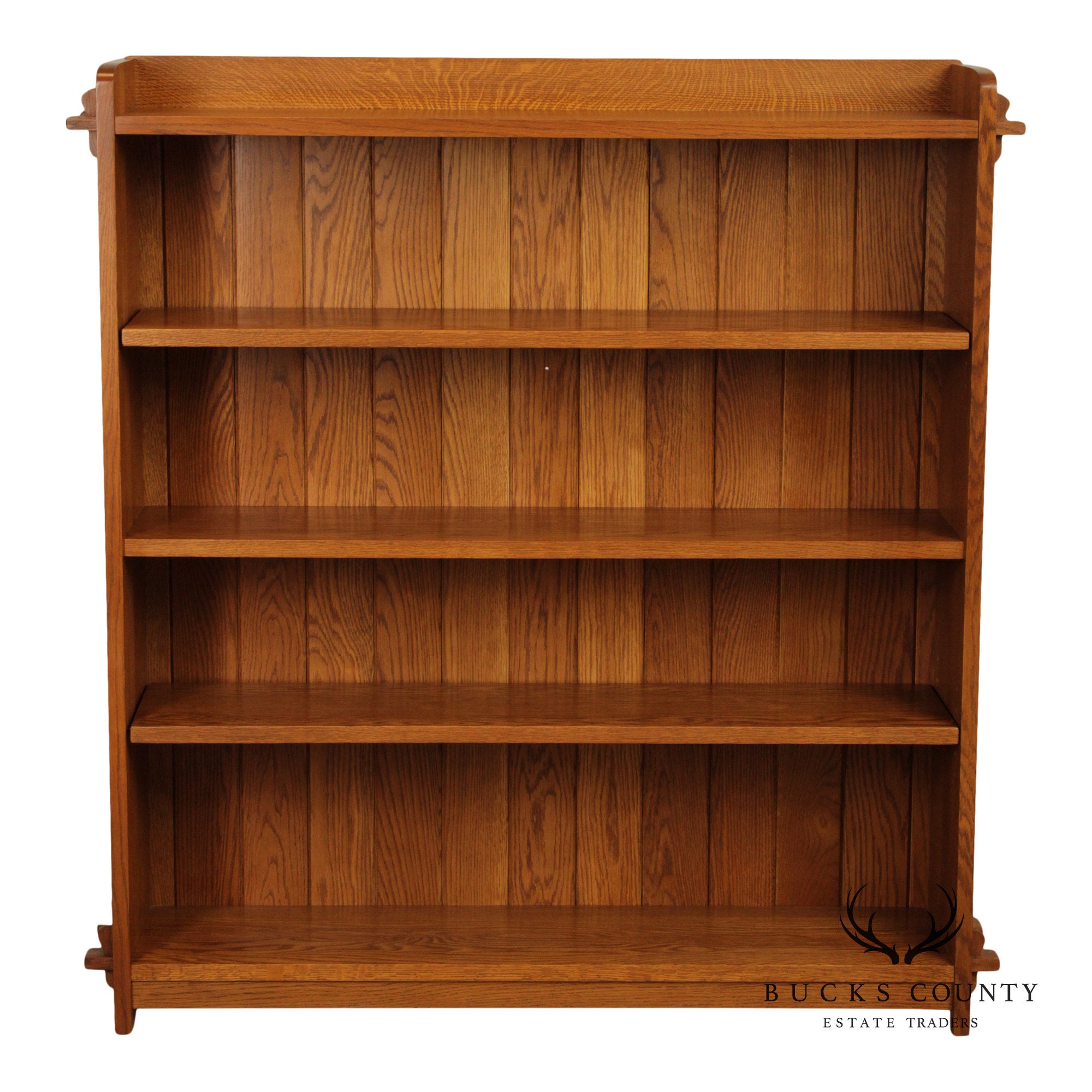 Stickley Mission Collection Oak Open Bookcase