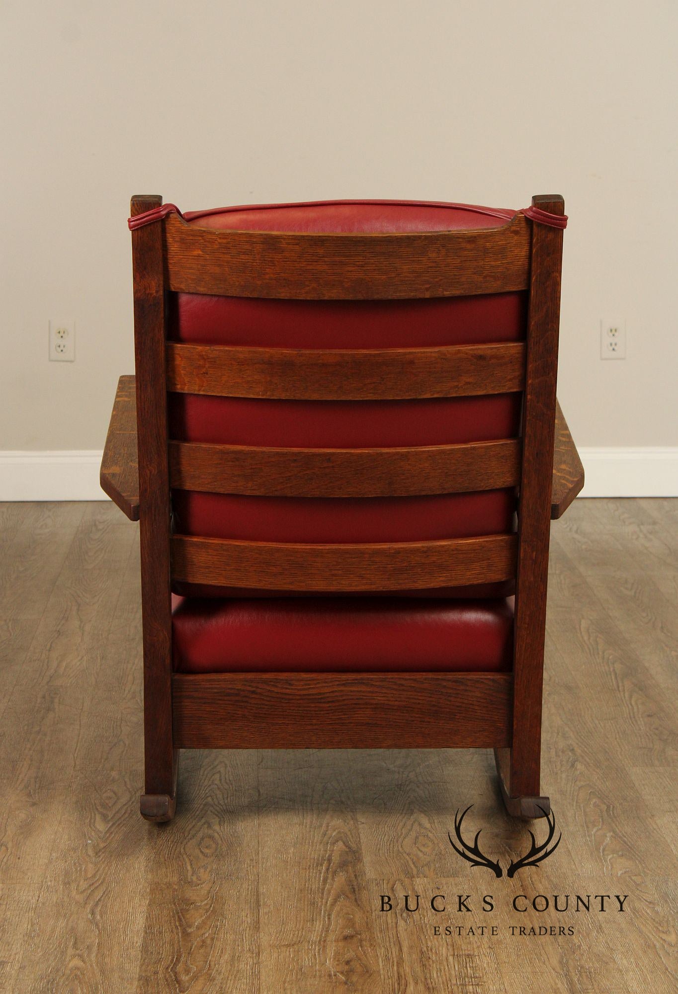 Gustav Stickley Antique Mission Oak Open Arm Rocker