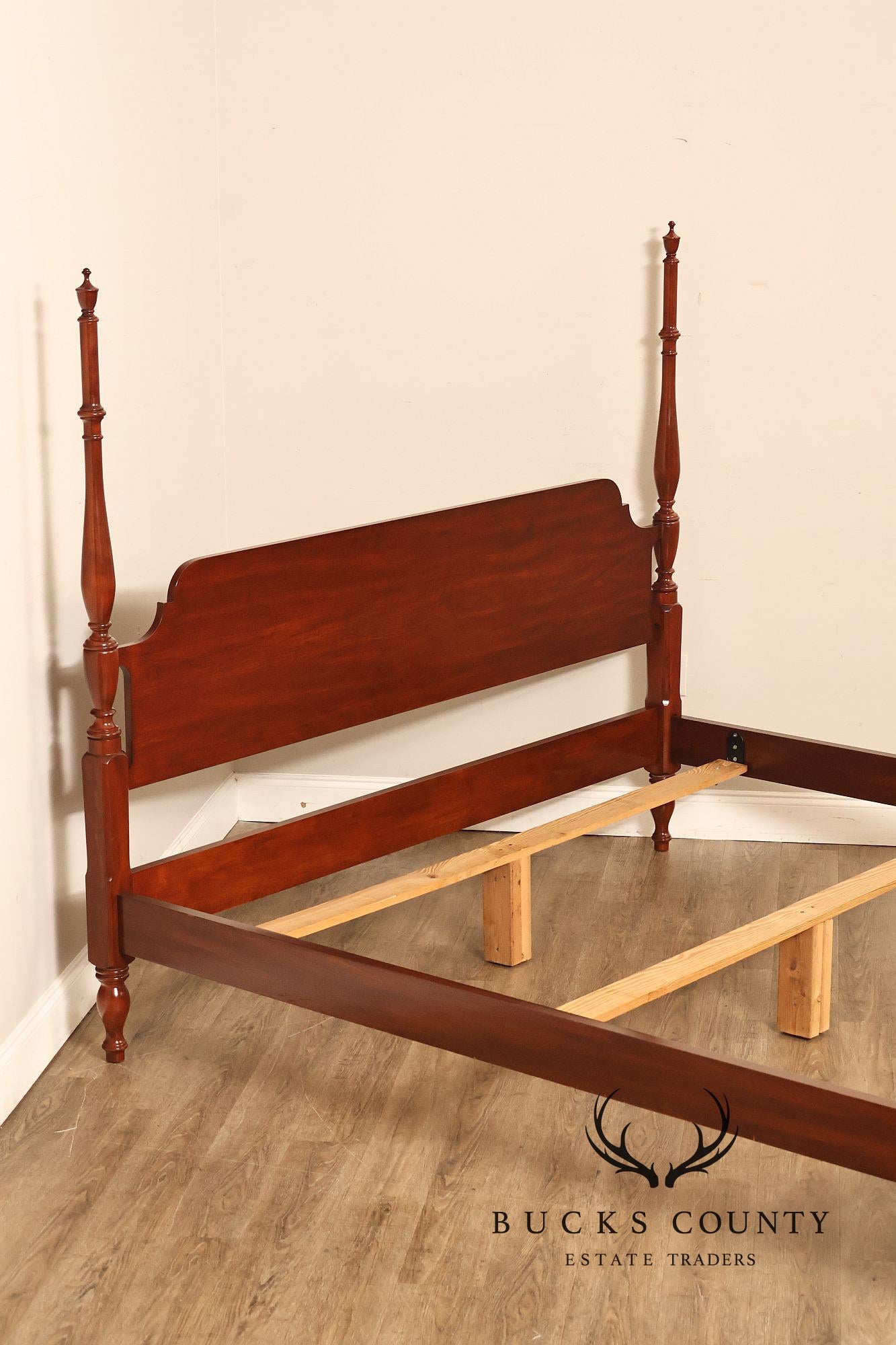 Henkel Harris Solid Cherry King Four Poster Bed