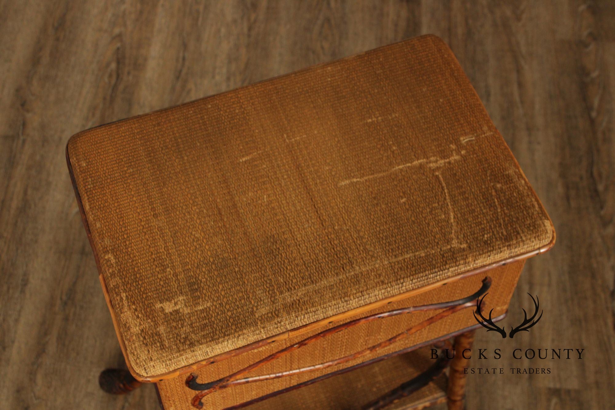 Vintage English Bamboo Sewing Stand