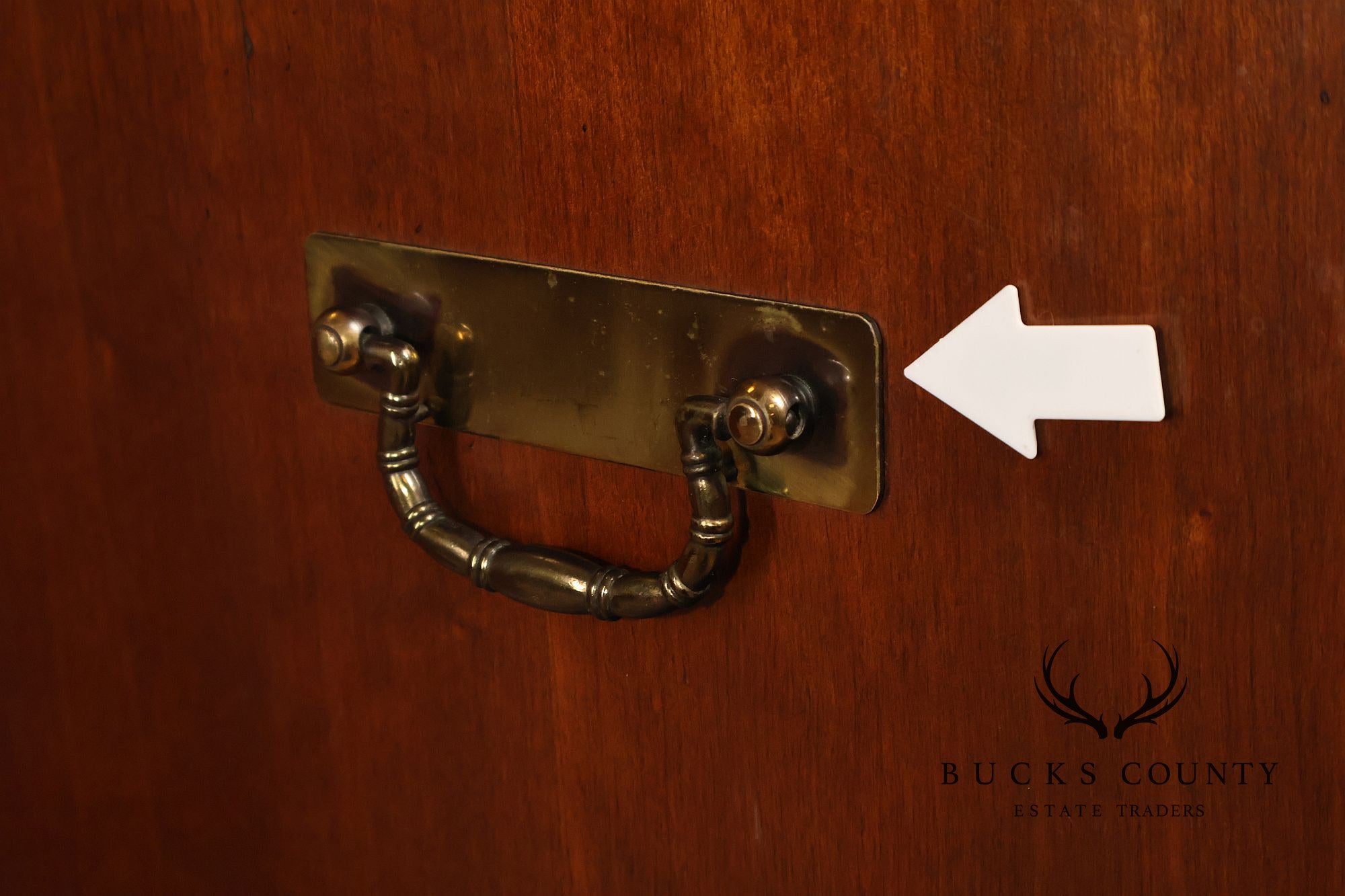 National Mt. Airy Campaign Style Pair of Cherry Nightstands