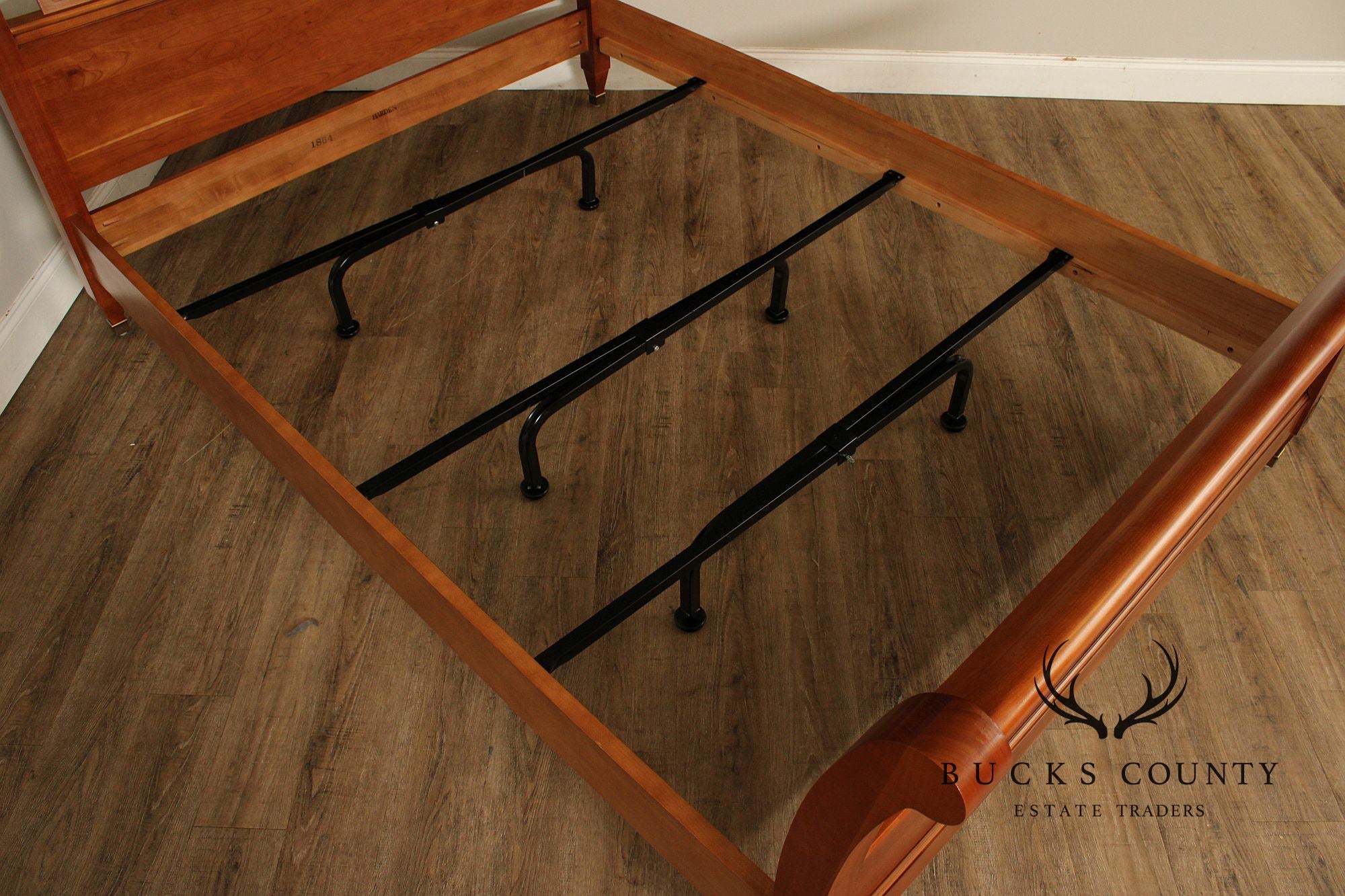 Harden Directoire Style Cherry Sleigh Queen Bed