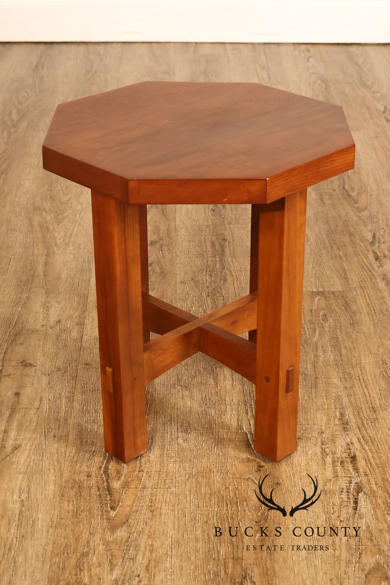 Stickley Mission Collection Cherry Octagonal Tabouret