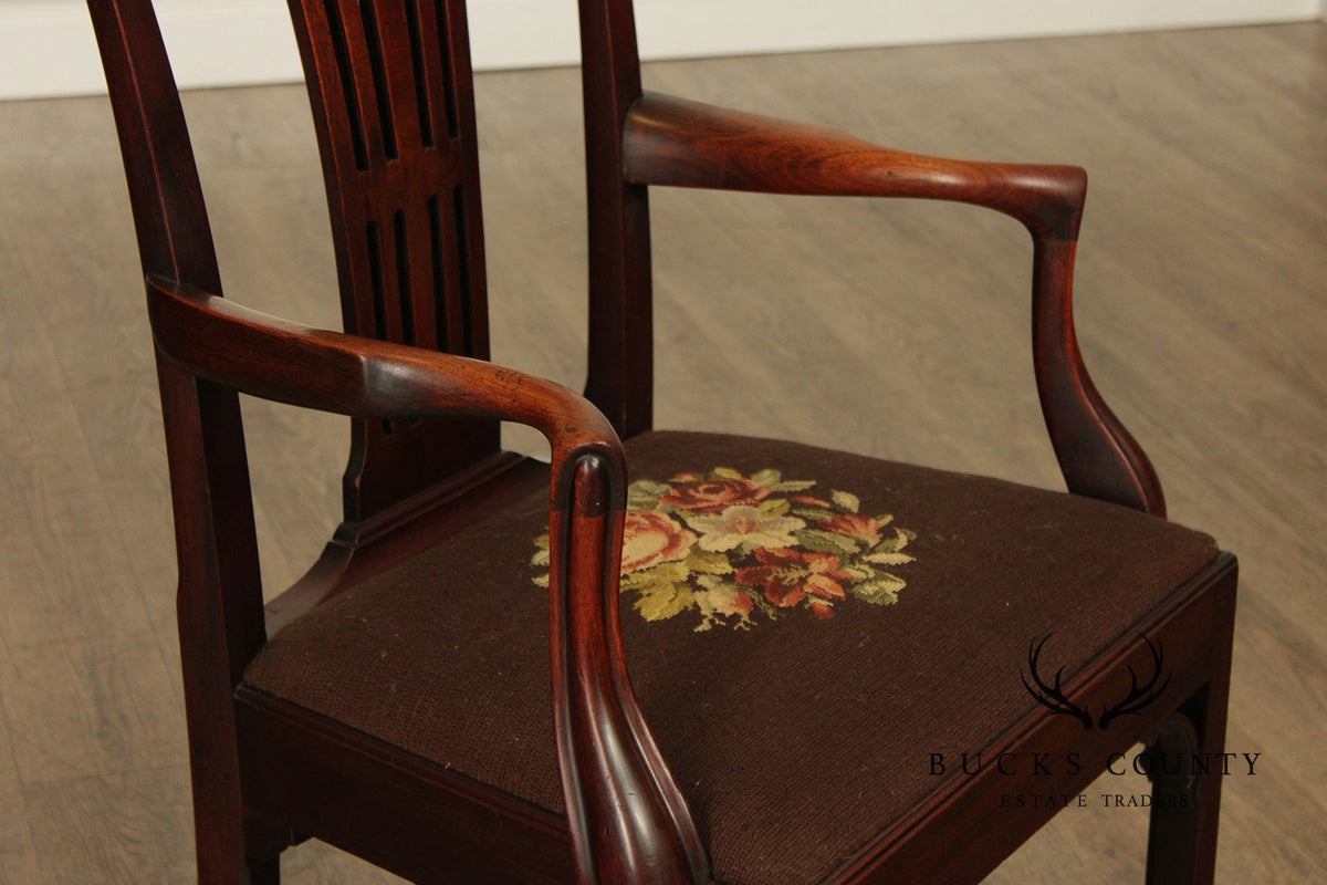 Antique Mahogany Georgian Style Armchair