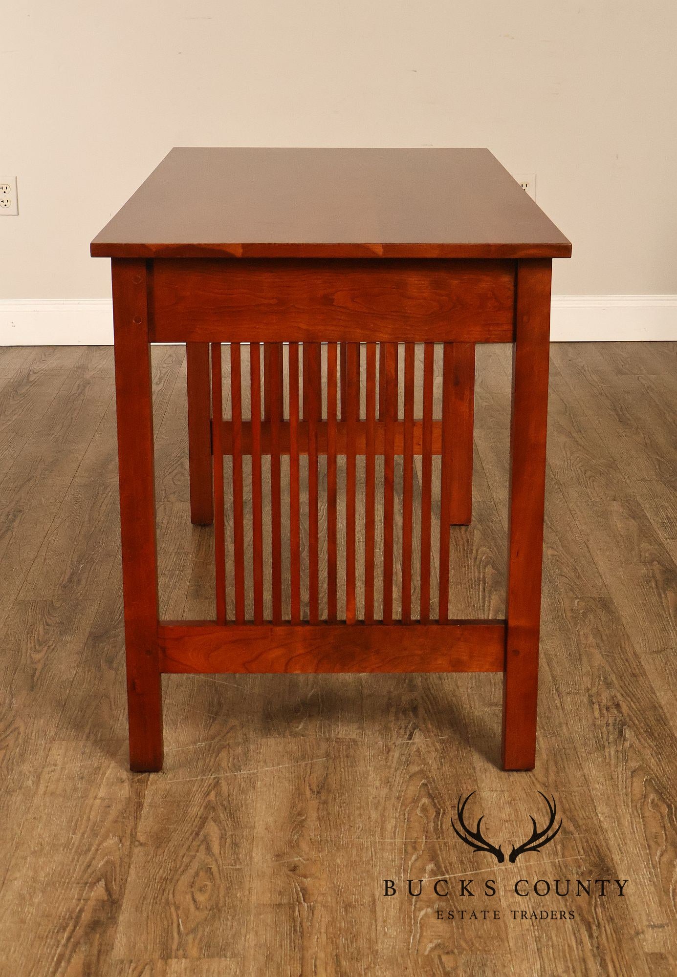 Stickley Mission Collection Cherry Spindled Writing Desk