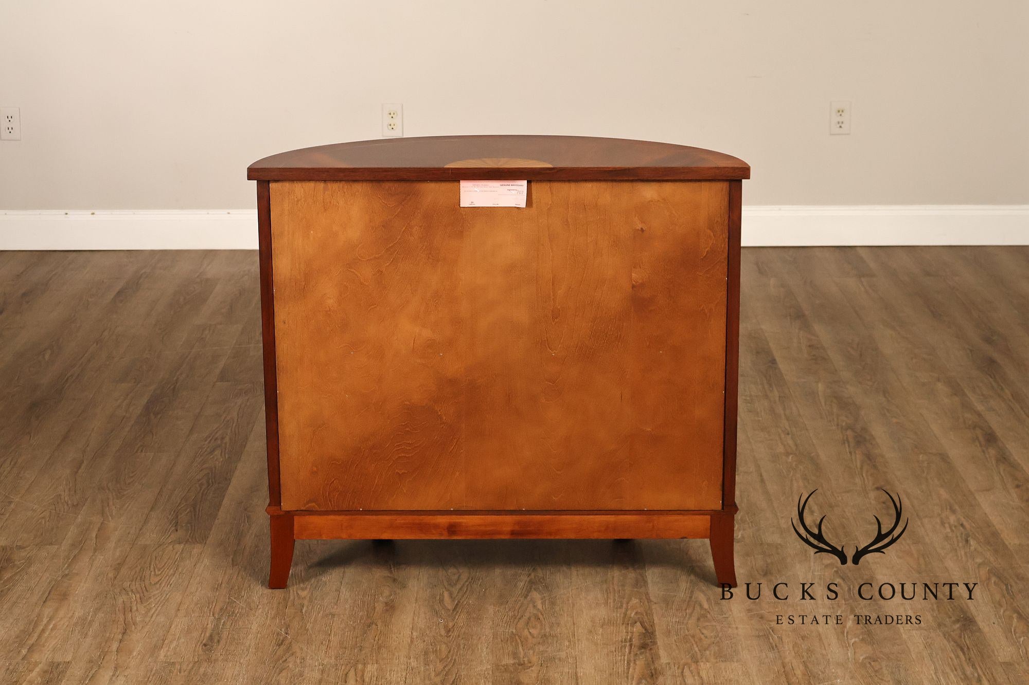 Henkel Harris Georgian Style Mahogany Demilune Console