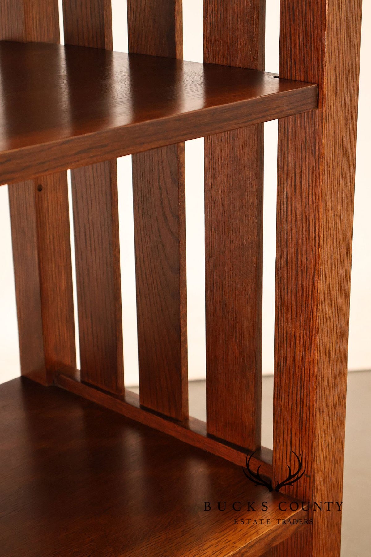 Stickley Mission Collection Oak Open Bookcase