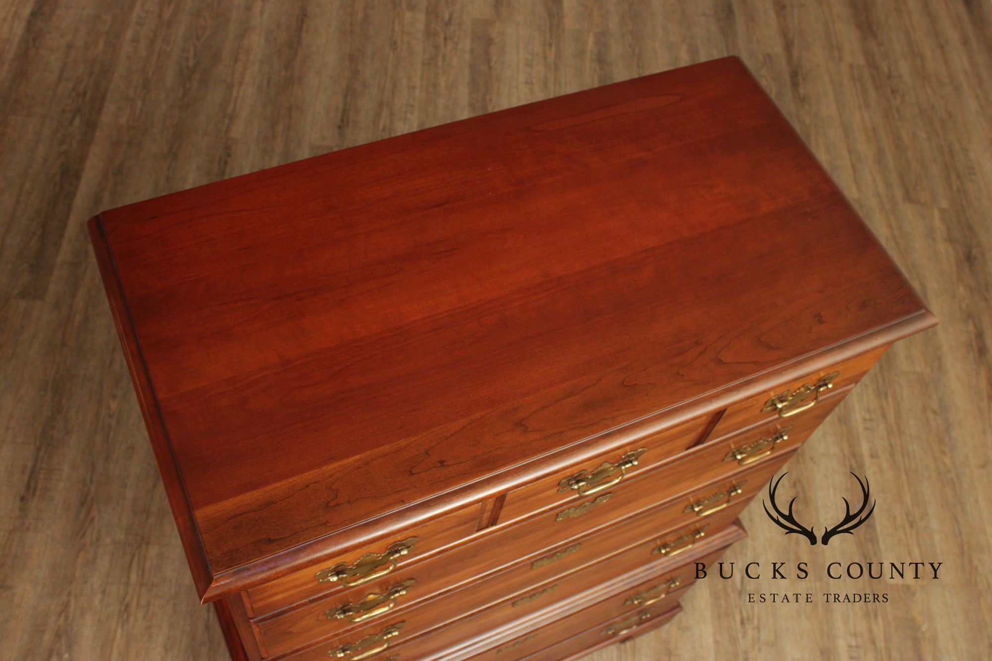 Pennsylvania House Chippendale Style Cherry Chest on Chest