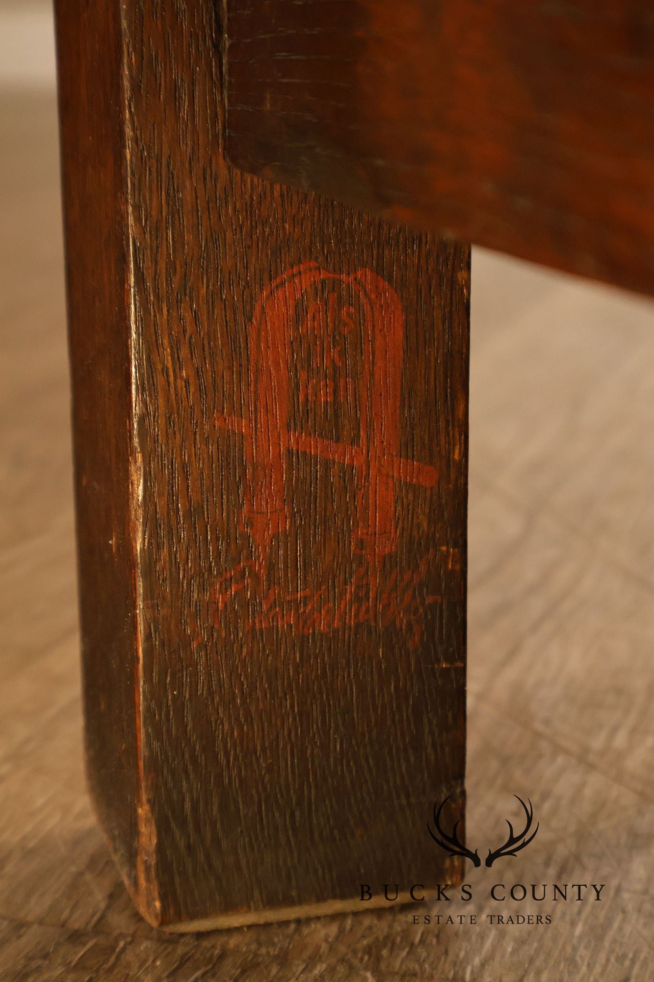 Gustav Stickley Antique  Mission Oak Hall Settle Model 205