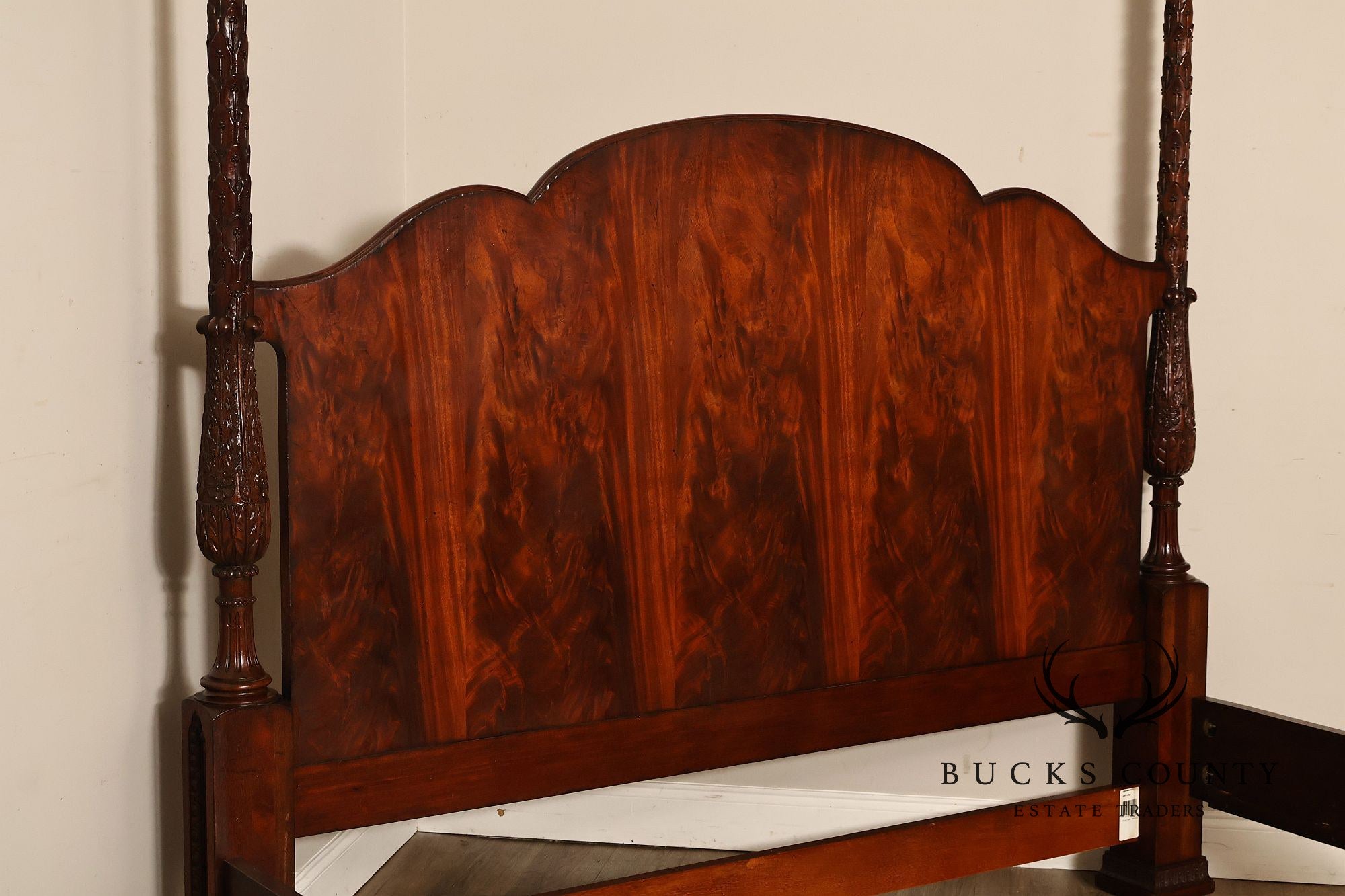 Oscar De La Renta For Century Furniture Mahogany King Size Poster Bed