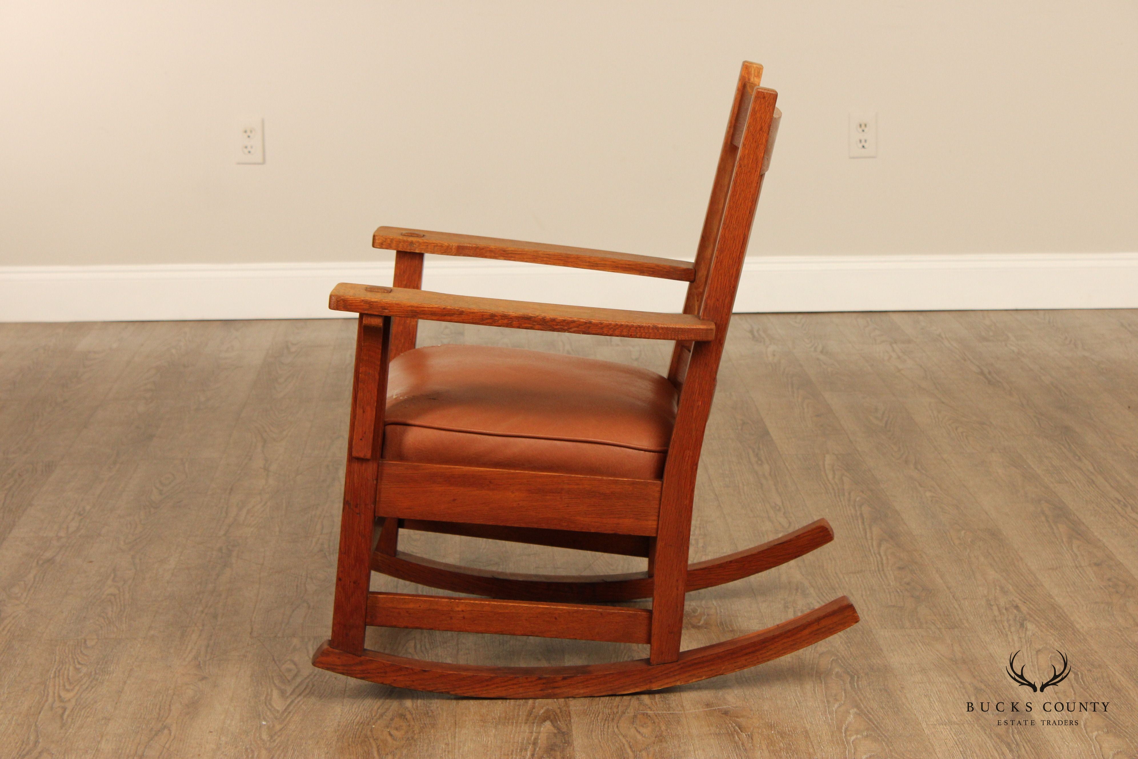 L. & J.G. Stickley Antique Mission Oak Rocker