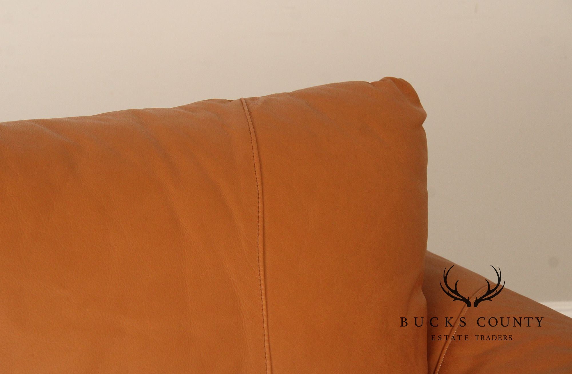 Post Modern Three Seat Italian Leather 'Sonora' Sofa