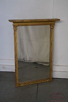 Antique Gilt Wood Impressionist Wall Mirror