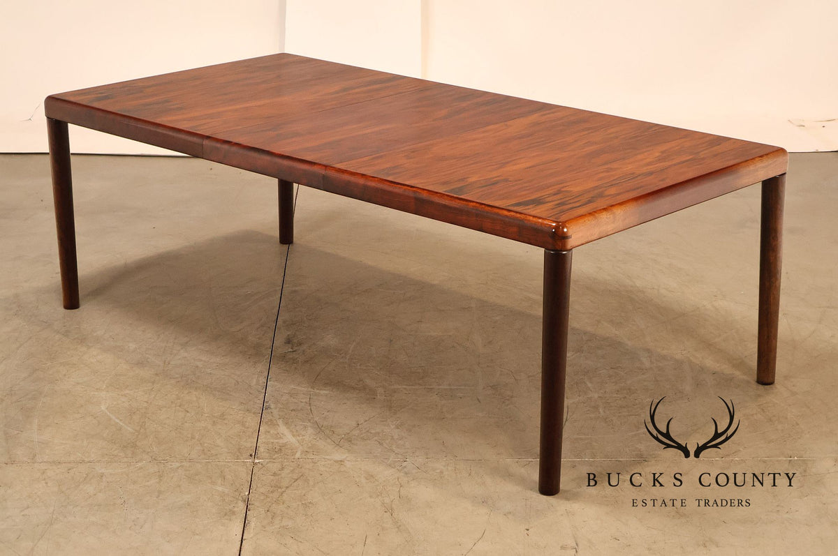 Dyrlund Danish Modern Rosewood Extension Dining Table