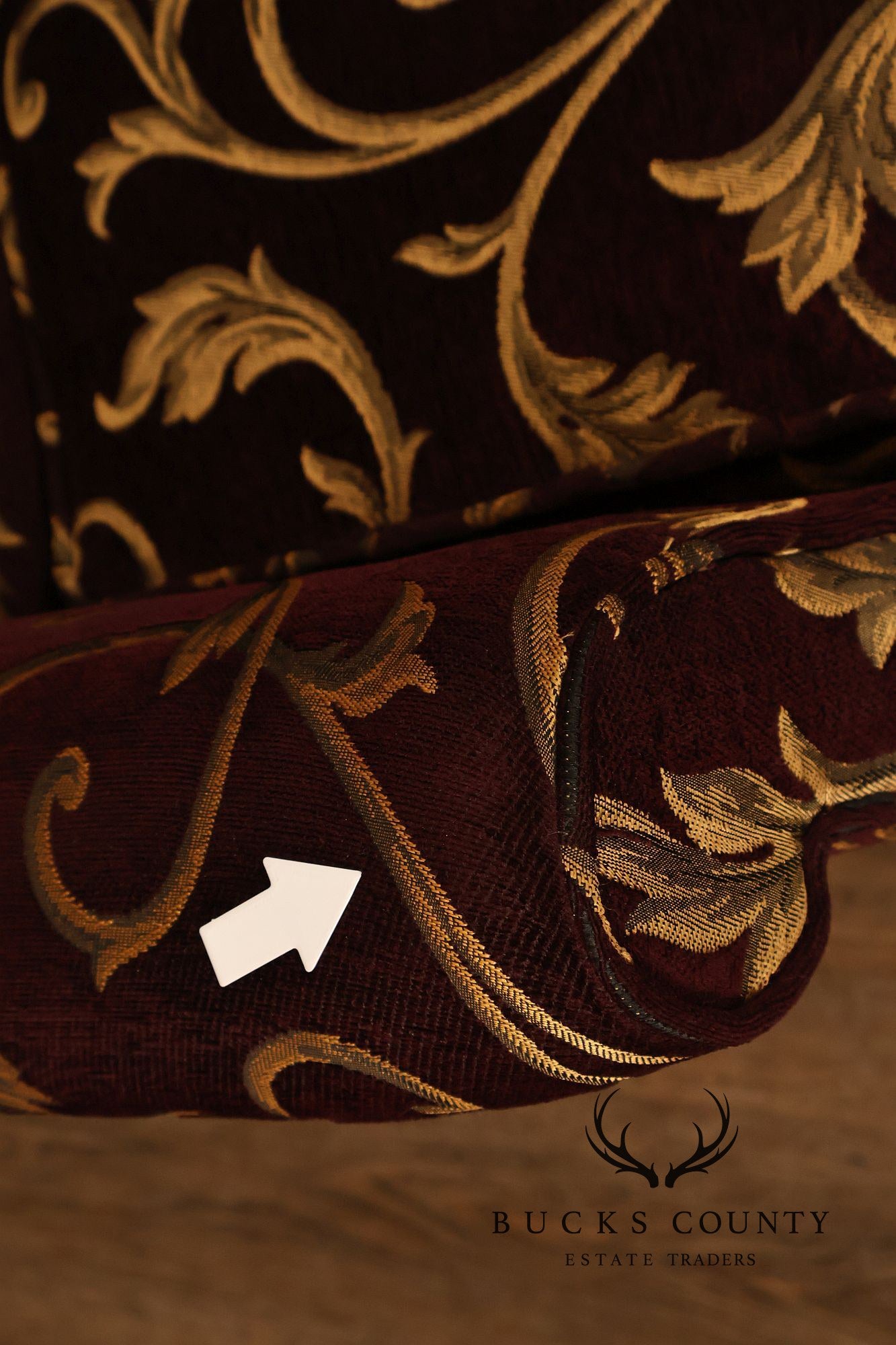 Traditional Queen Anne Style Upholstered Wingback Chair