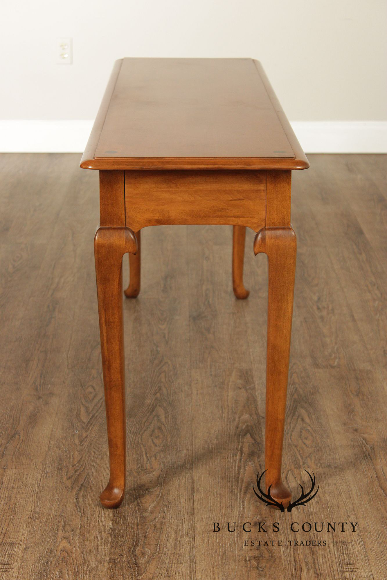 Ethan Allen Heirloom Nutmeg Solid Maple Console Table