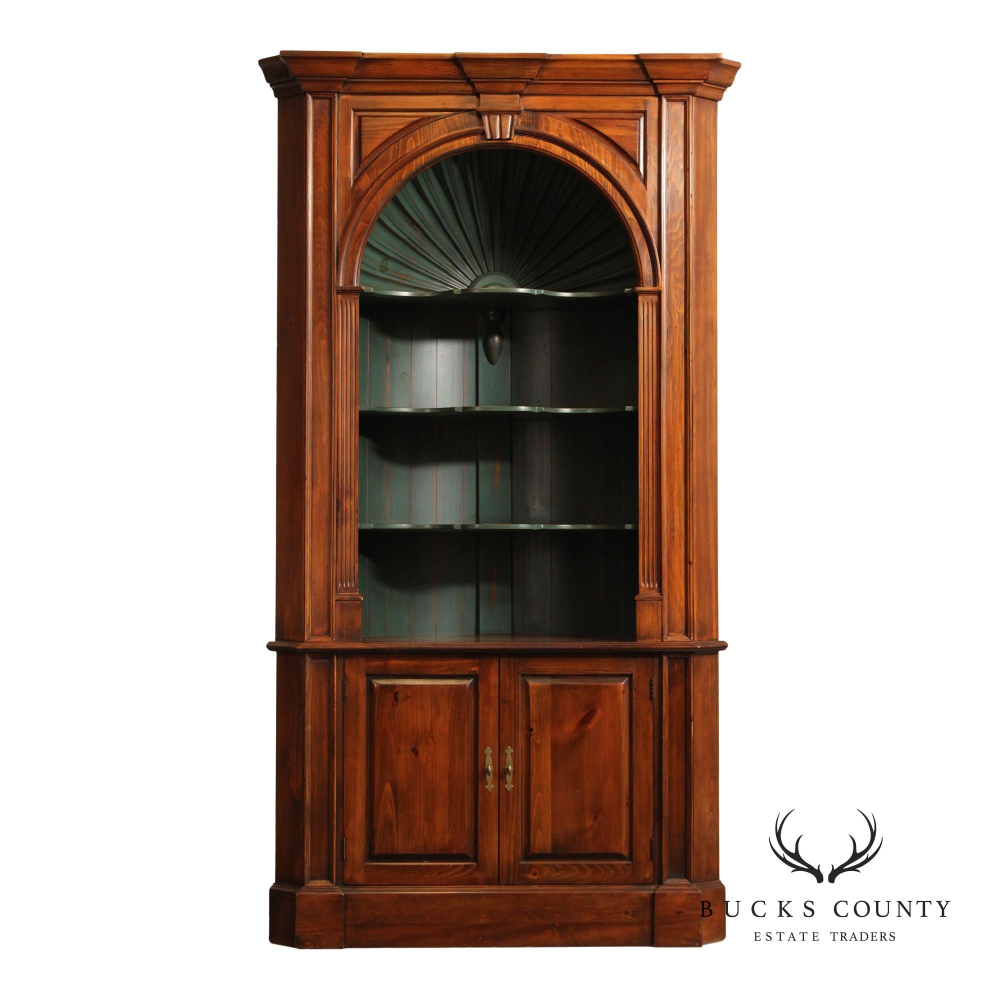 Harden Chippendale Style Pine Corner Cabinet