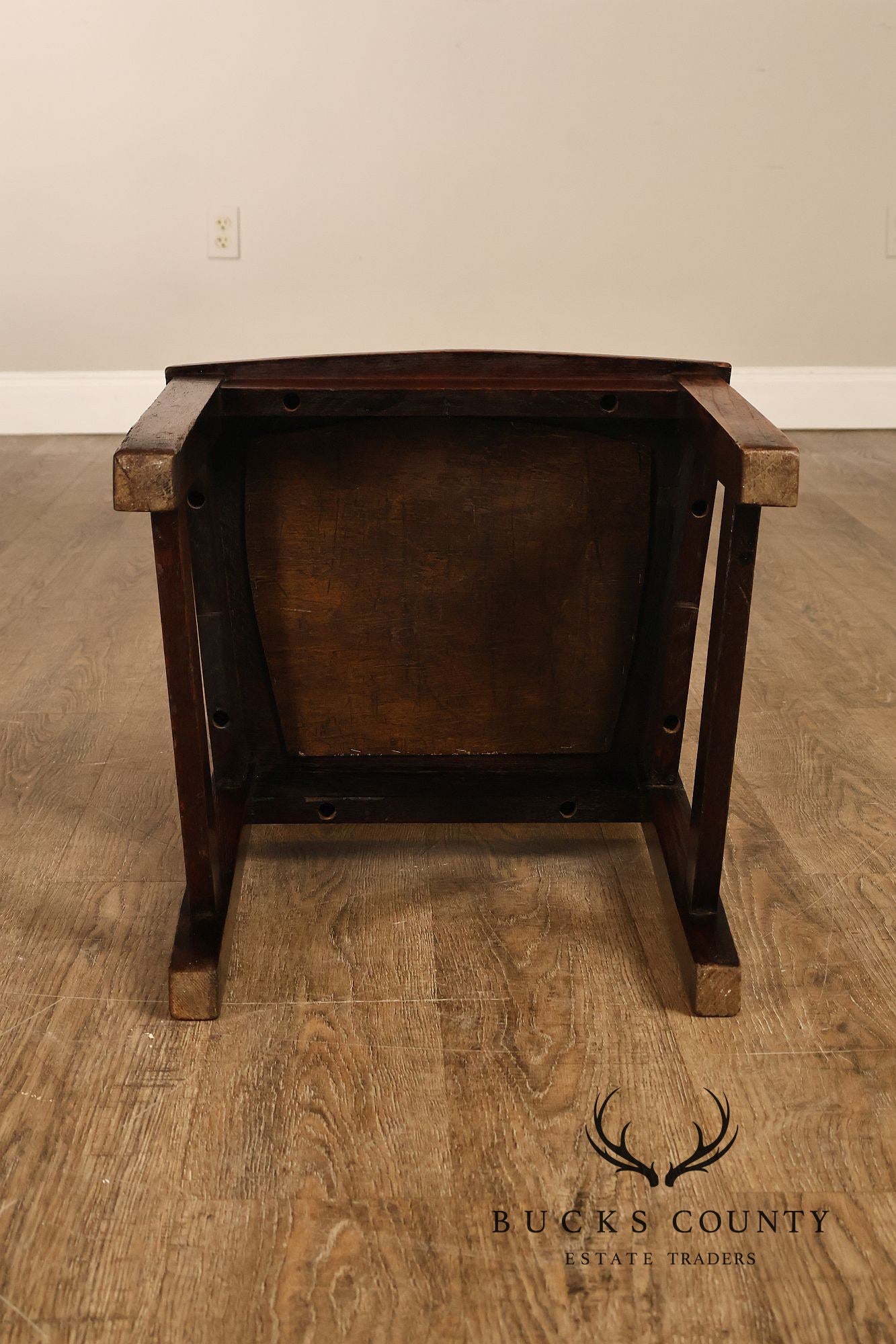 Gustav Stickley Antique Oak Rabbit Ear #1291 Dining Chair
