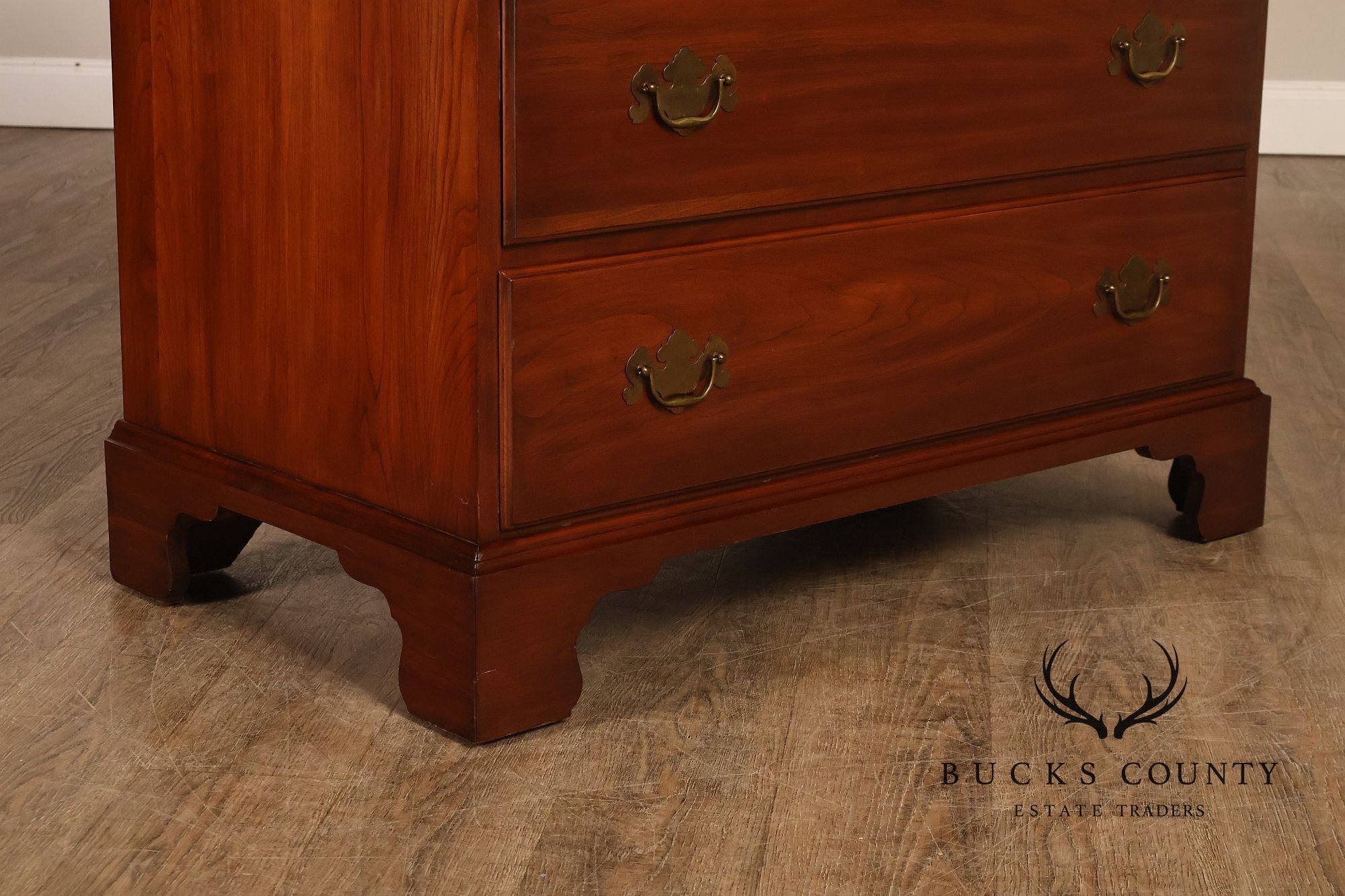 Henkel Harris Chippendale Style Cherry Tall Chest
