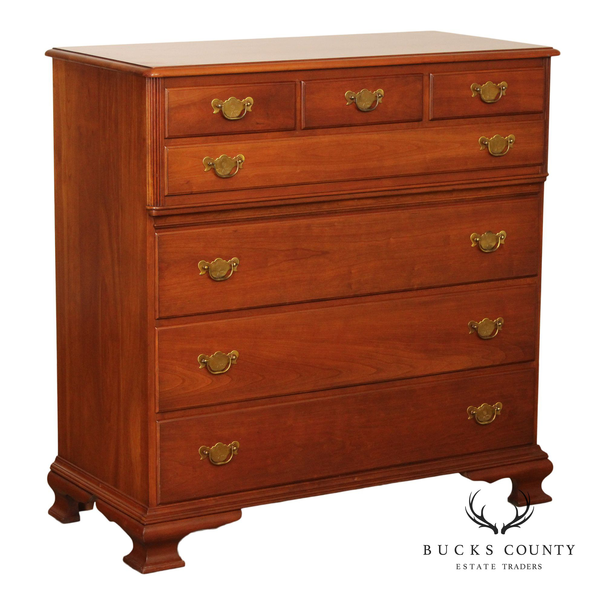 Pennsylvania House Chippendale Style Cherry Chest of Drawers