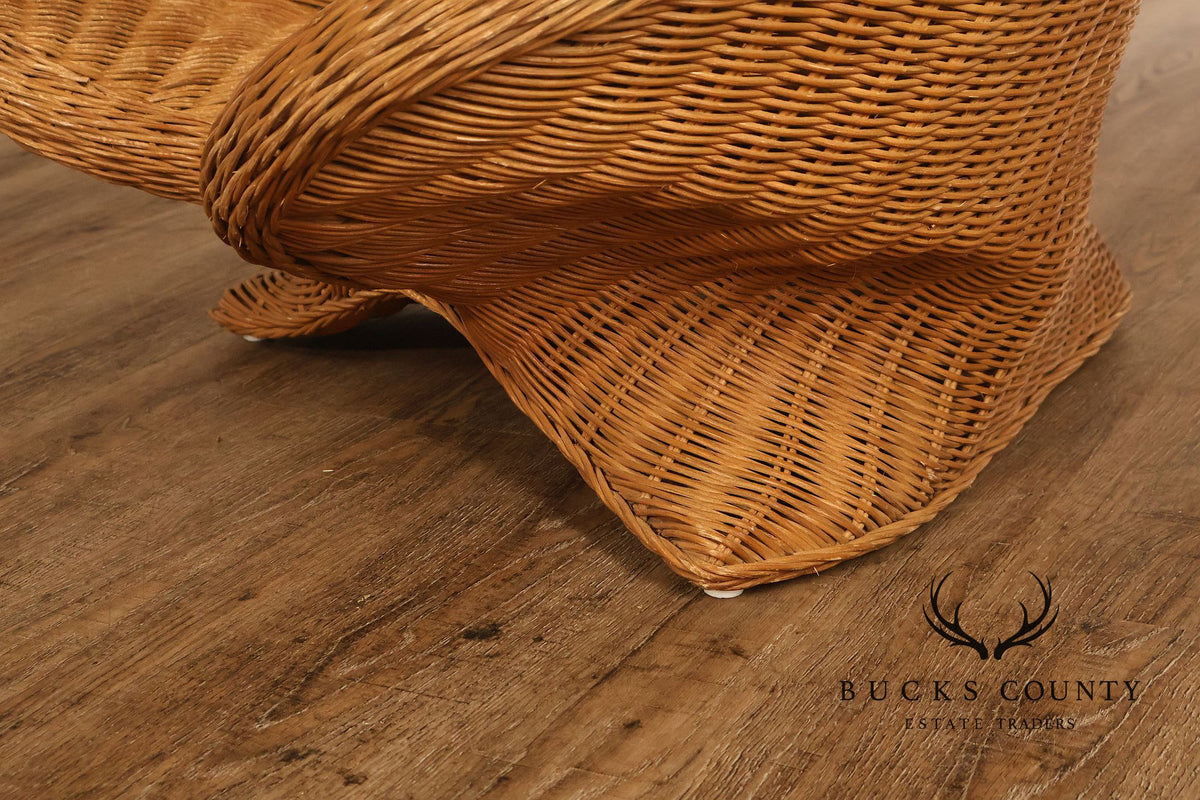 Boho Style Wicker Lotus Chair