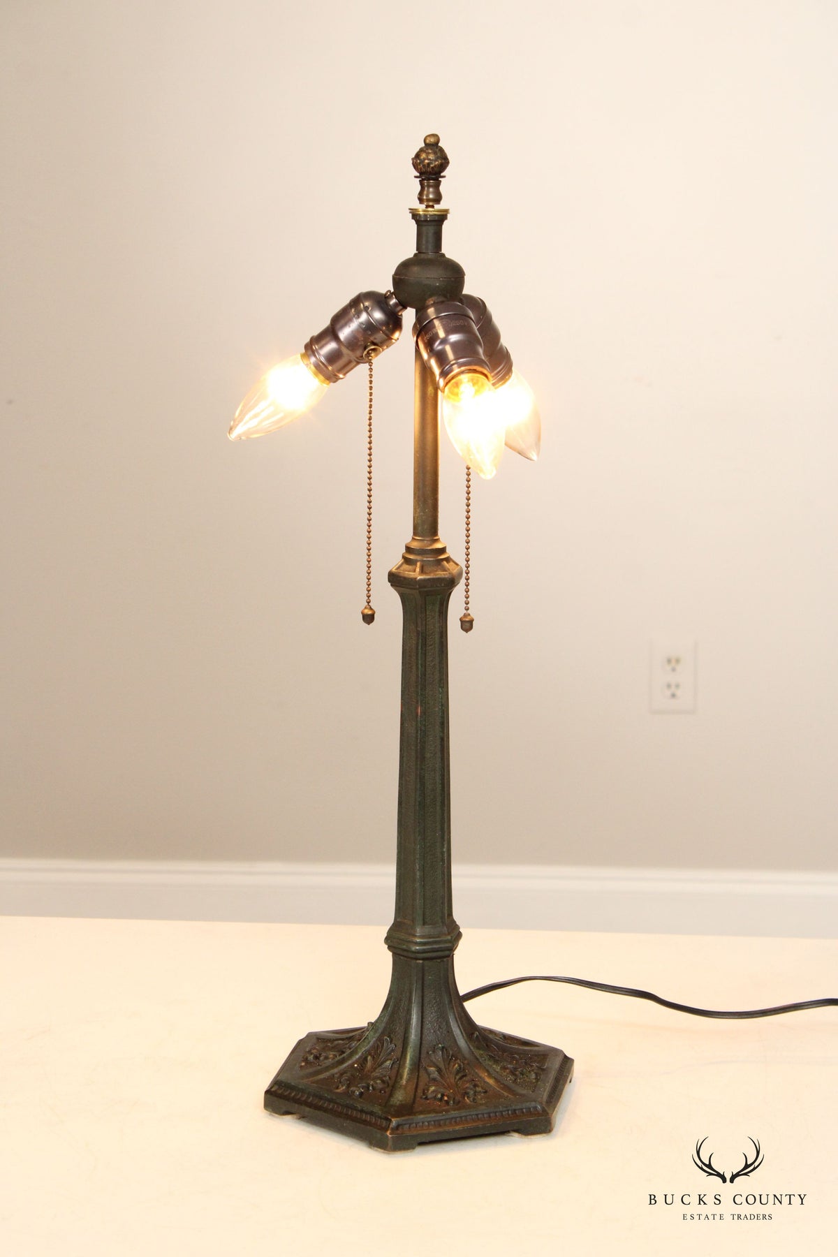 Arts & Crafts Leaded Glas Table Lamp