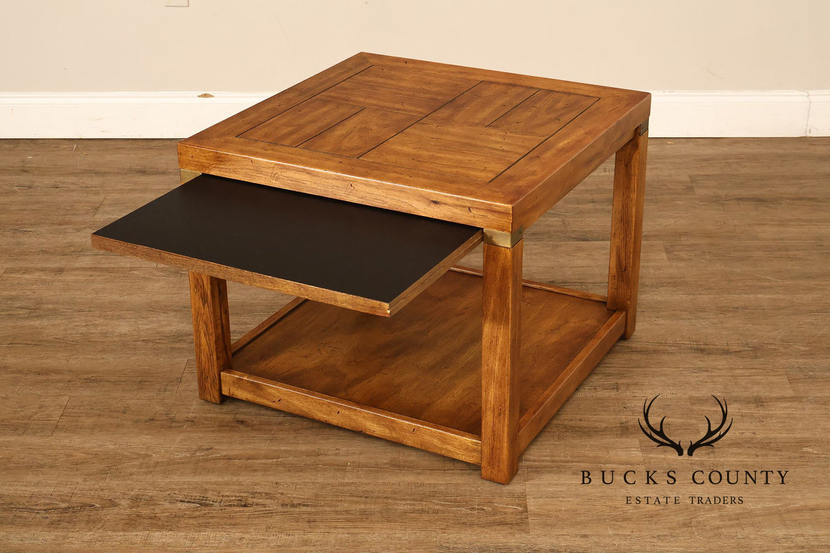 Drexel Heritage Campaign Style End Table