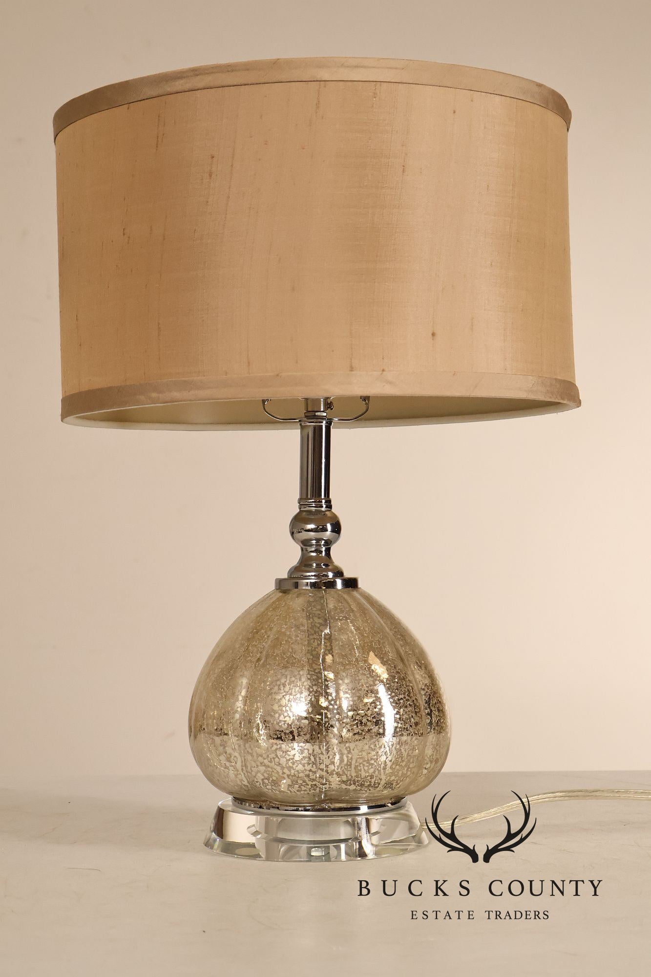 Contemporary Mercury Glass Table Lamp