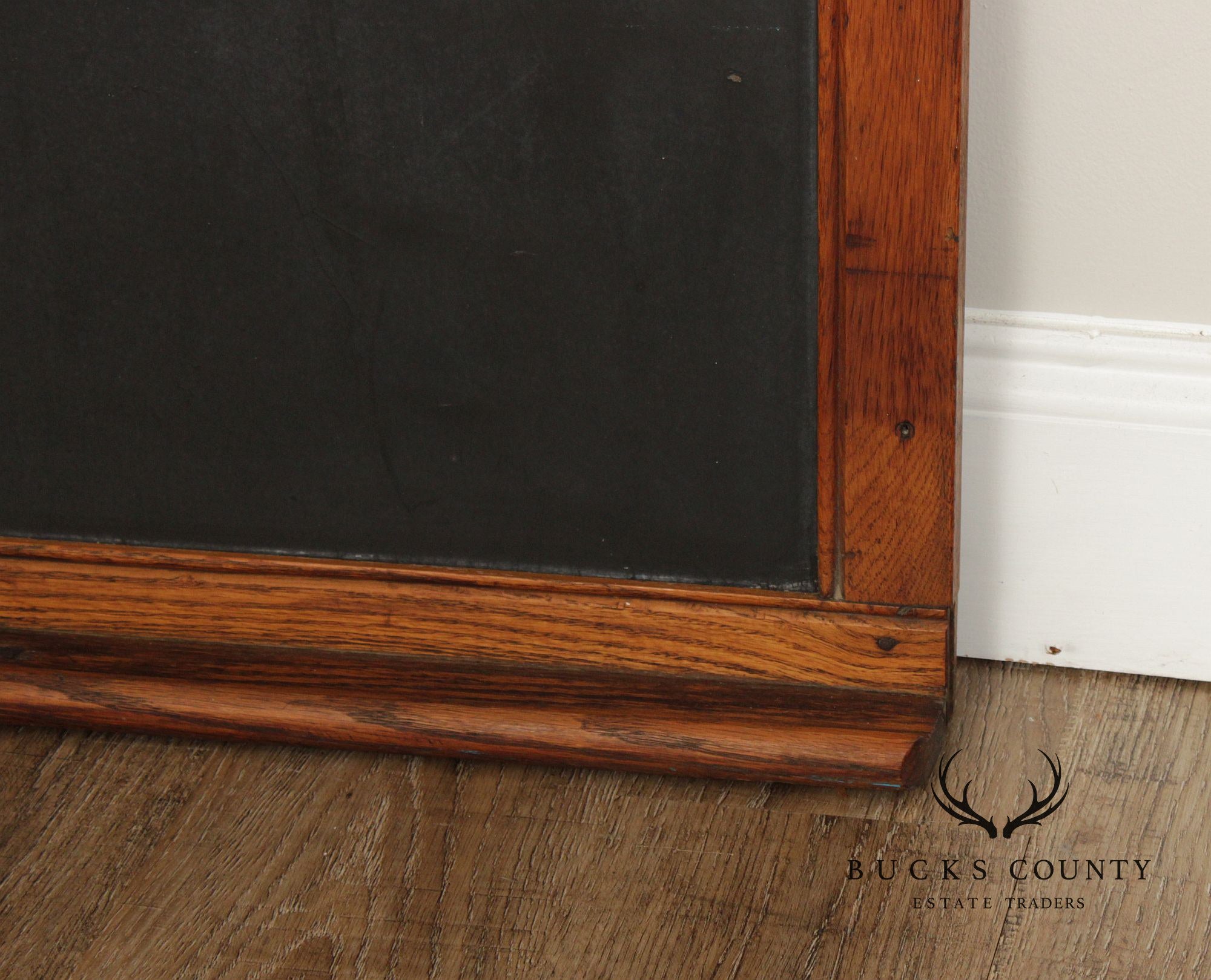 Vintage Large Oak Framed Chalkboard