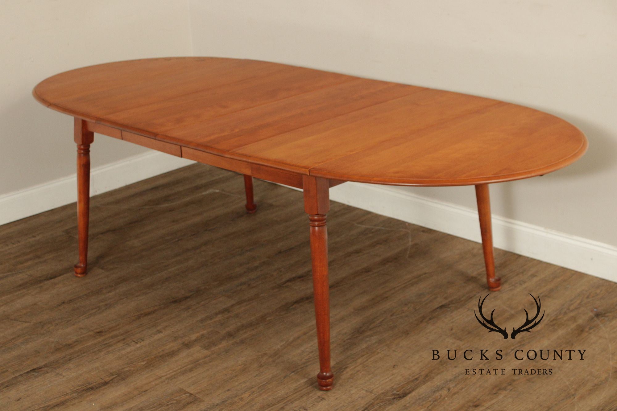 Vintage Cushman Colonial Creations Maple Drop Leaf Dining Table With 2 Leaves