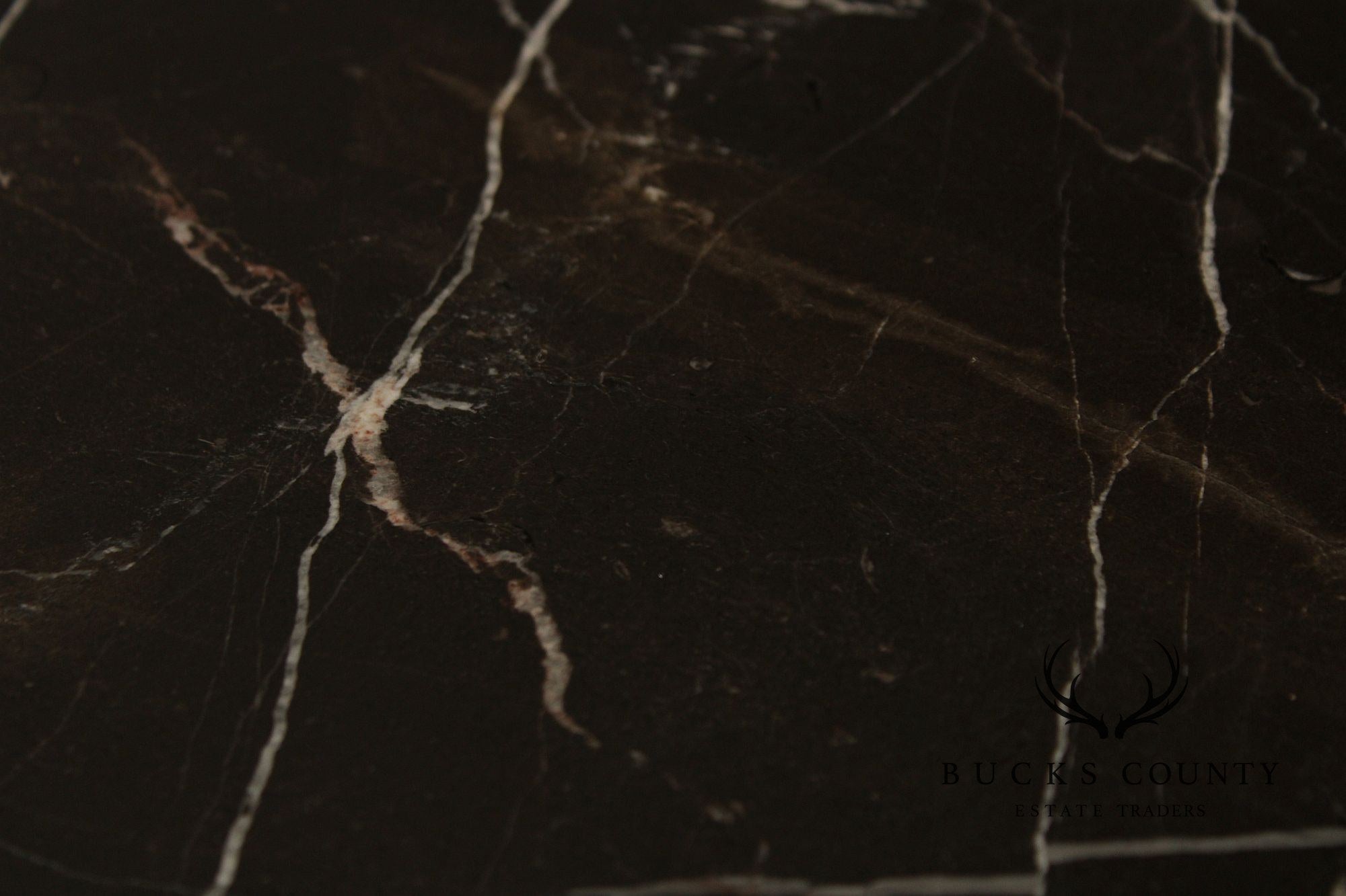 Italian Neoclassical Style Round Marble Top Side Table