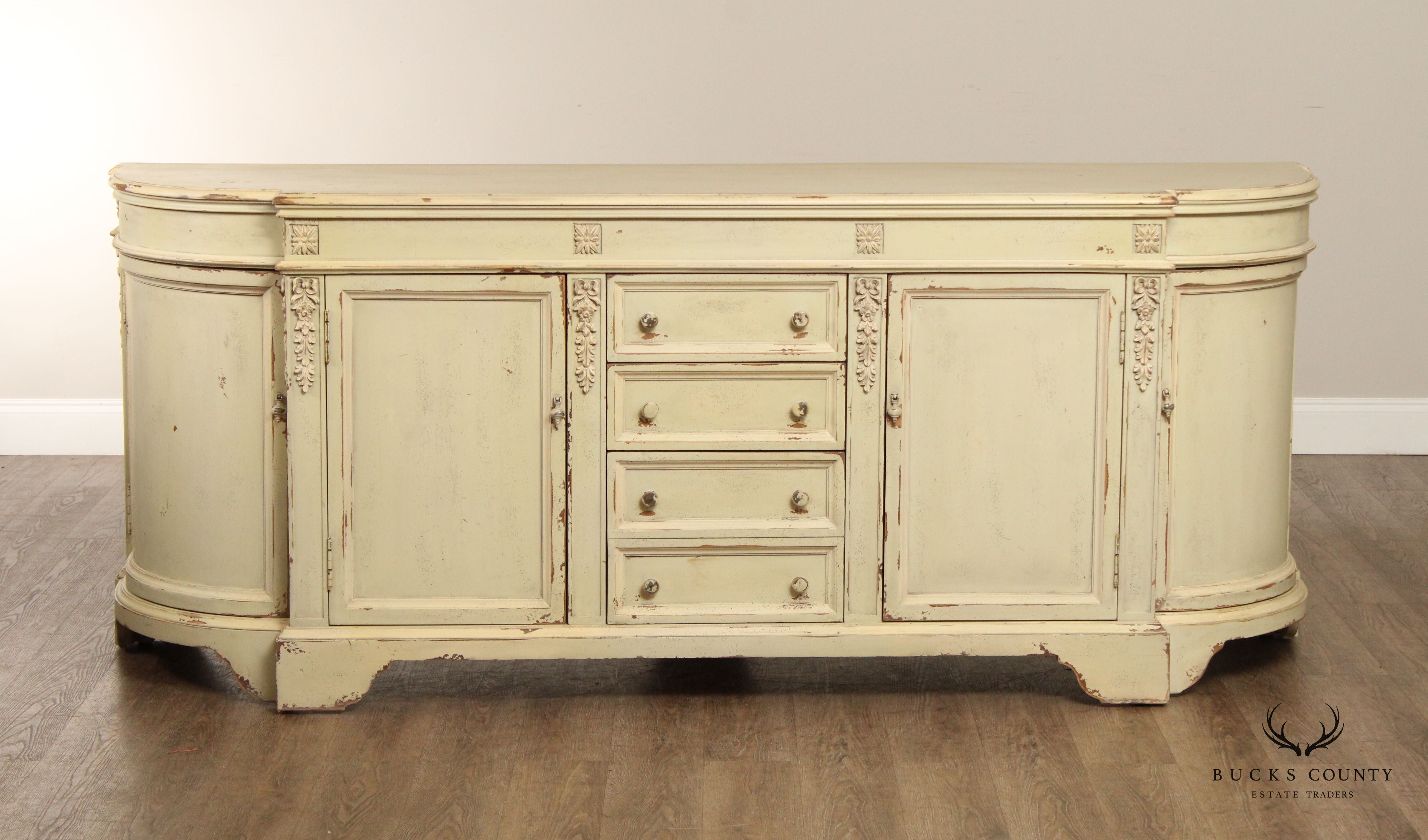 Habersham Plantation French Style Distress Painted 'Pompeii' Sideboard