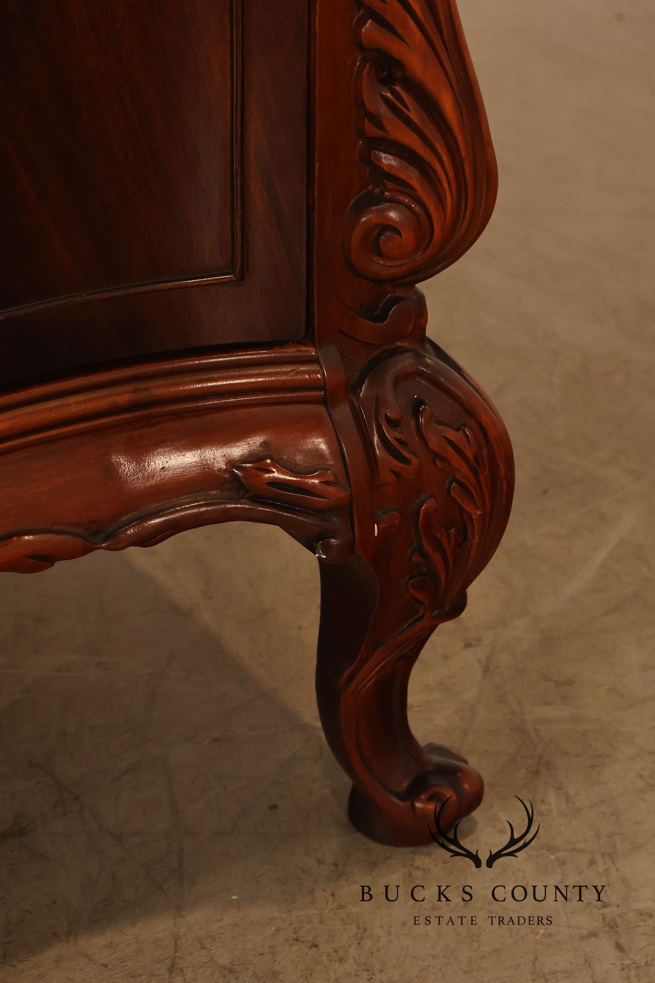 Vintage 1940s Mahogany High Chest