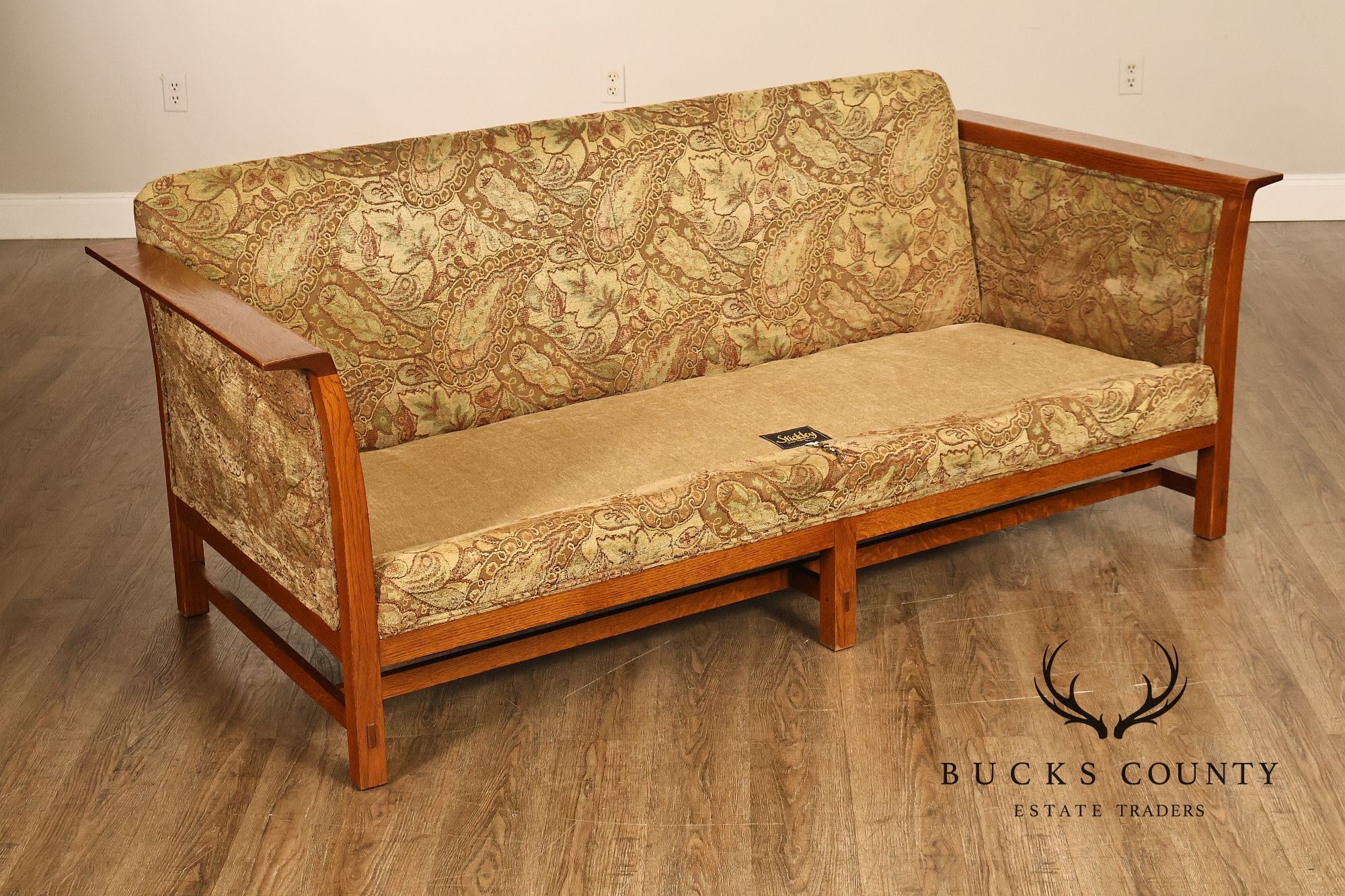 Stickley Mission Collection Oak Sofa With Loose Cushions