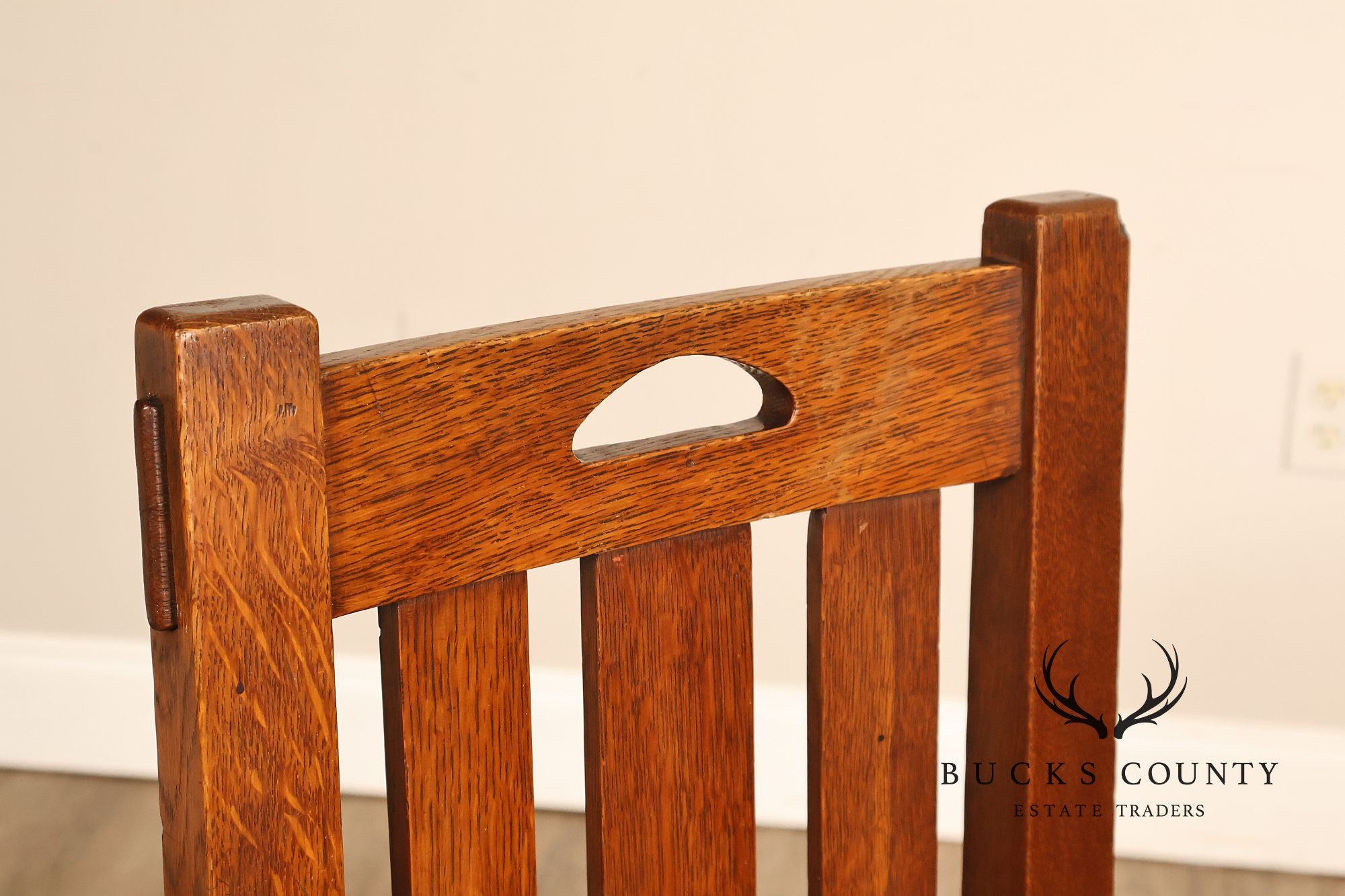 Antique Stickley Brothers Model 825 1/2 Oak Dining Chair
