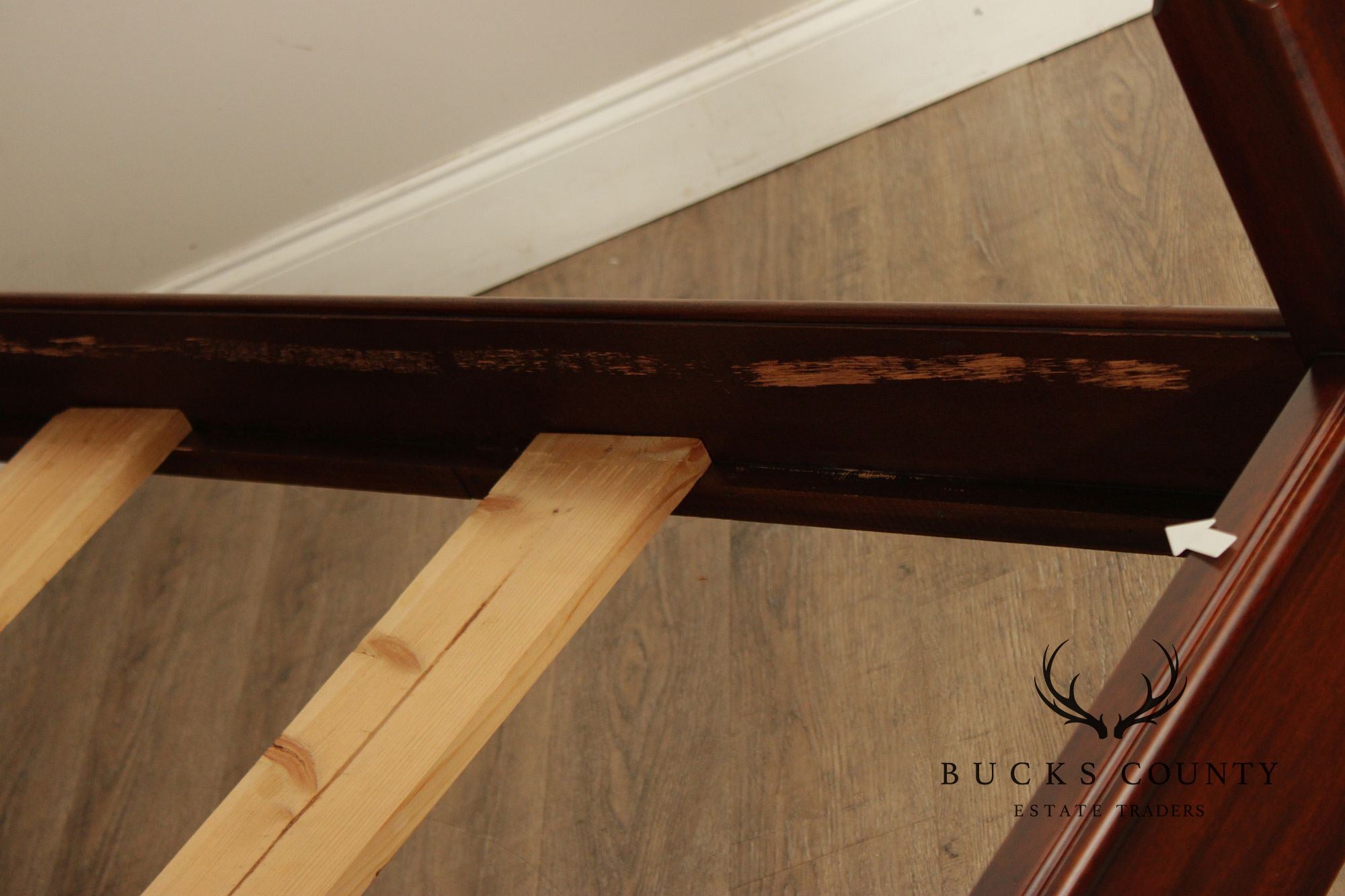 Henkel Harris Virginia Galleries Genuine Mahogany Queen Size Four Poster Bed