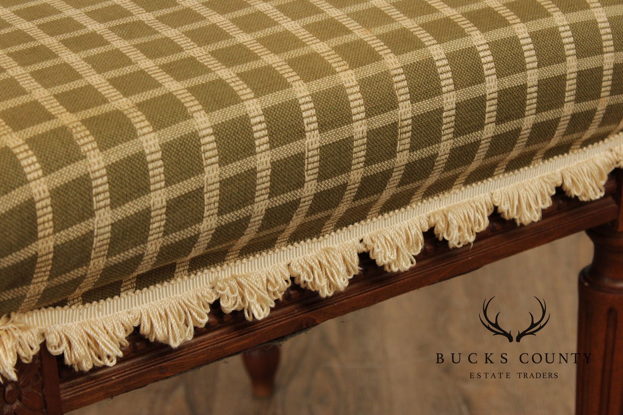 French Louis XVI Style Set Of Four Carved Walnut Dining Chairs