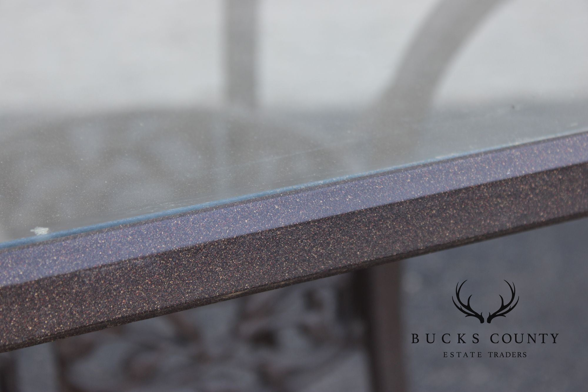 Woodard Oval Glass Top Outdoor Dining Table