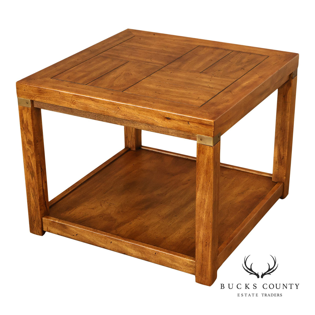 Drexel Heritage Campaign Style End Table