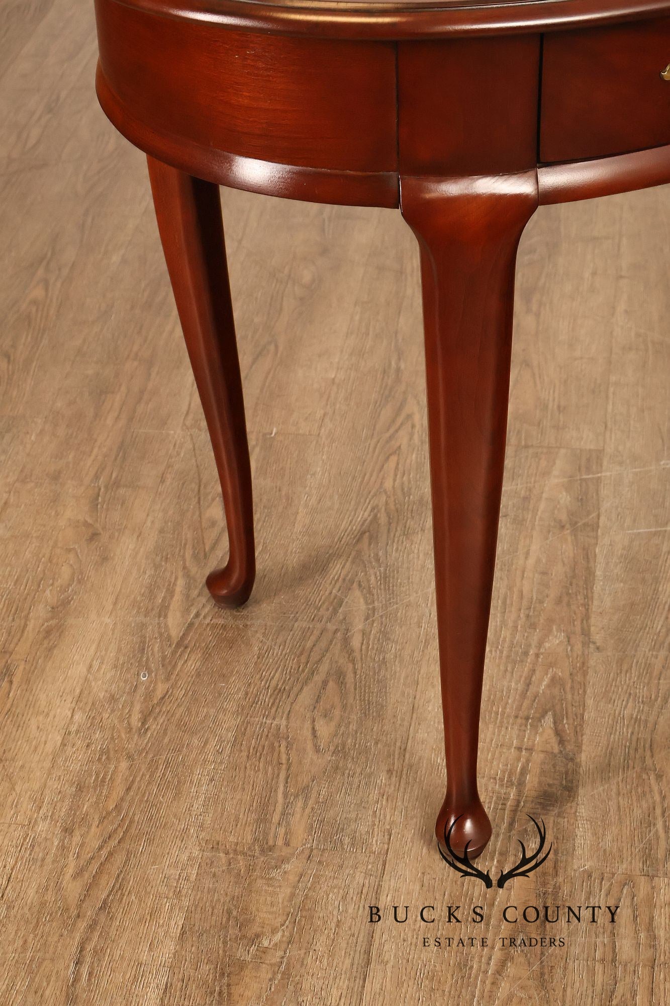 Superior Furniture Company Traditional Oval Cherry Petite Writing Desk